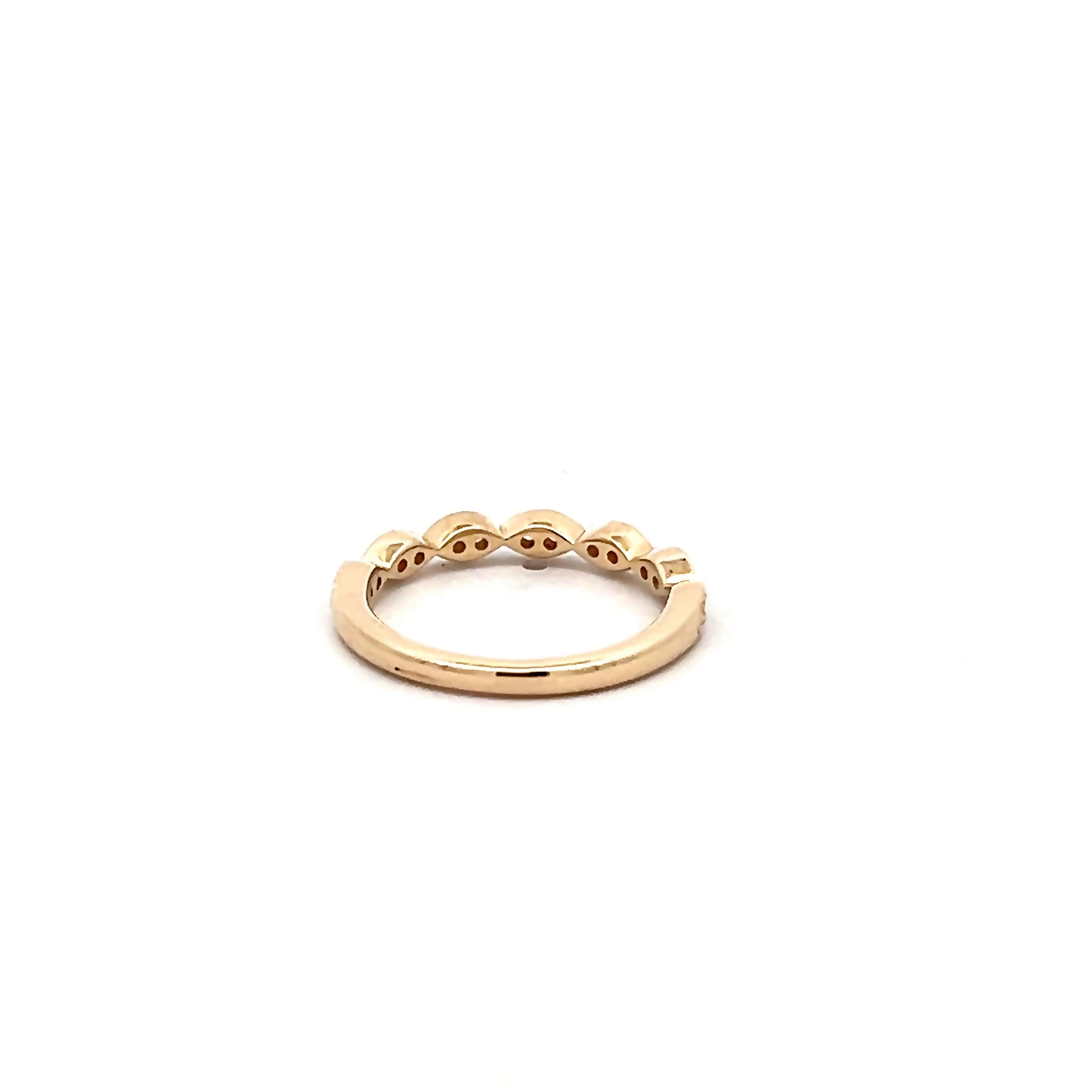 14k Yellow Gold Diamond Wedding Band