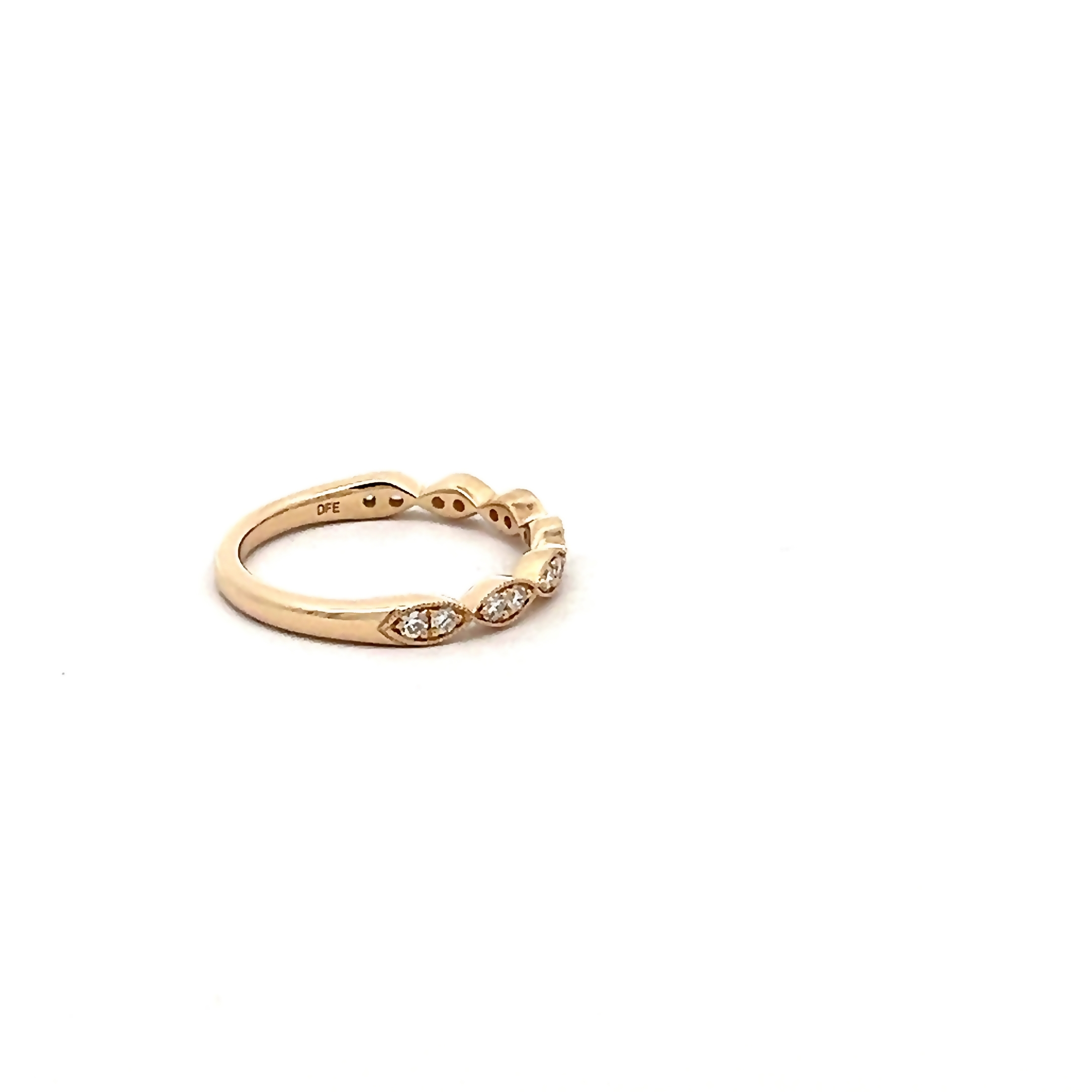 14k Yellow Gold Diamond Wedding Band