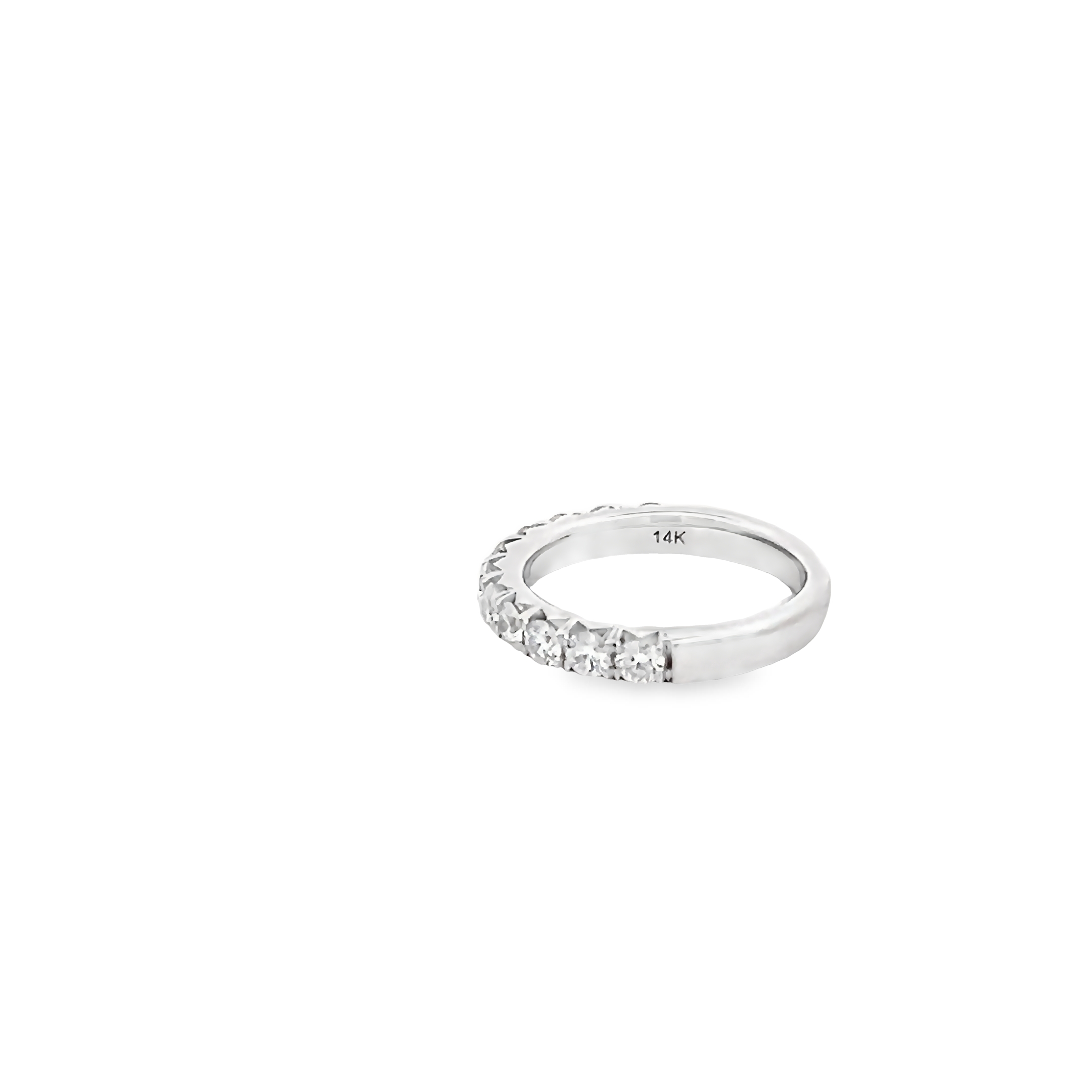 14k White Gold 1.00tw Diamond Wedding Band