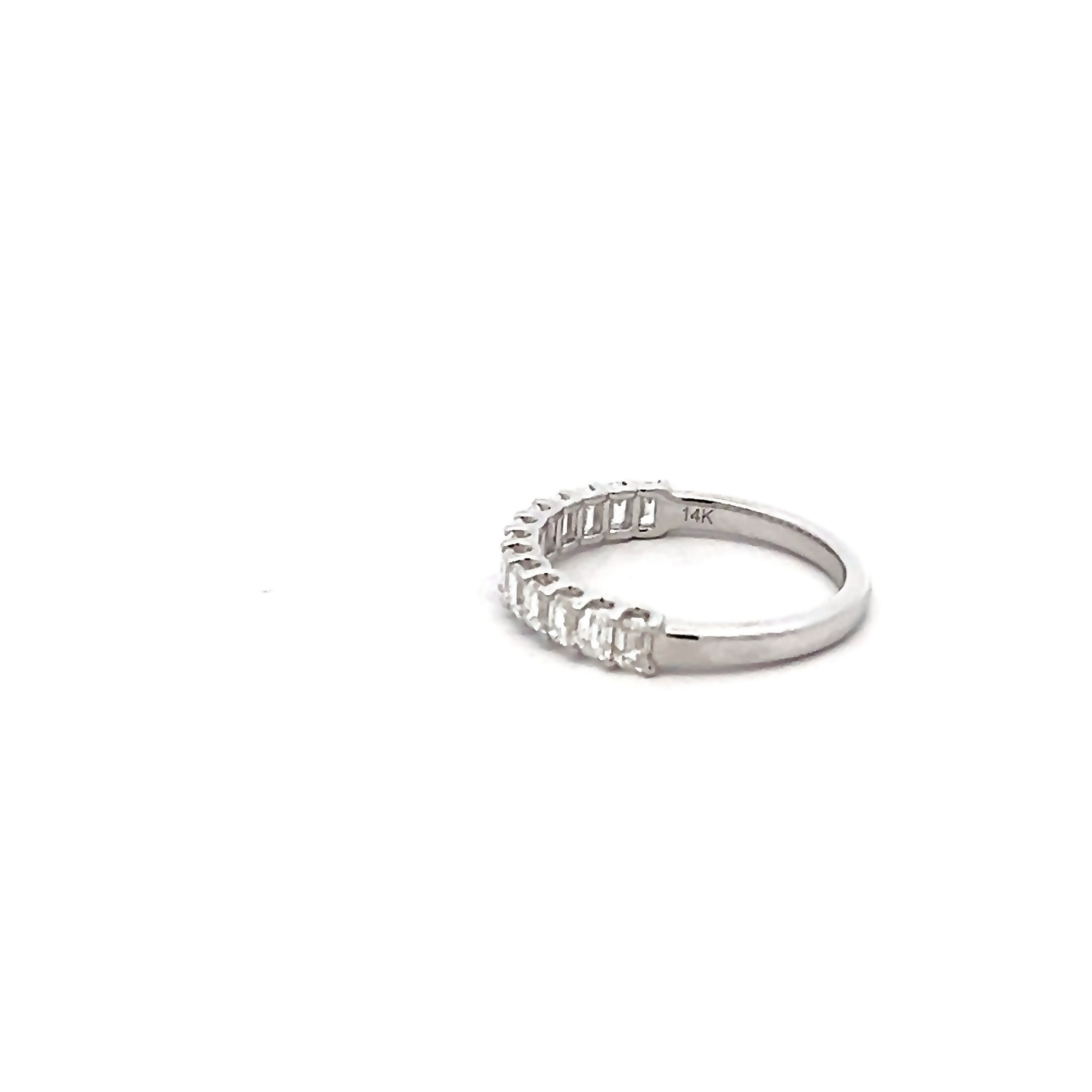 14k White Gold 1.10tw Diamond Wedding Band