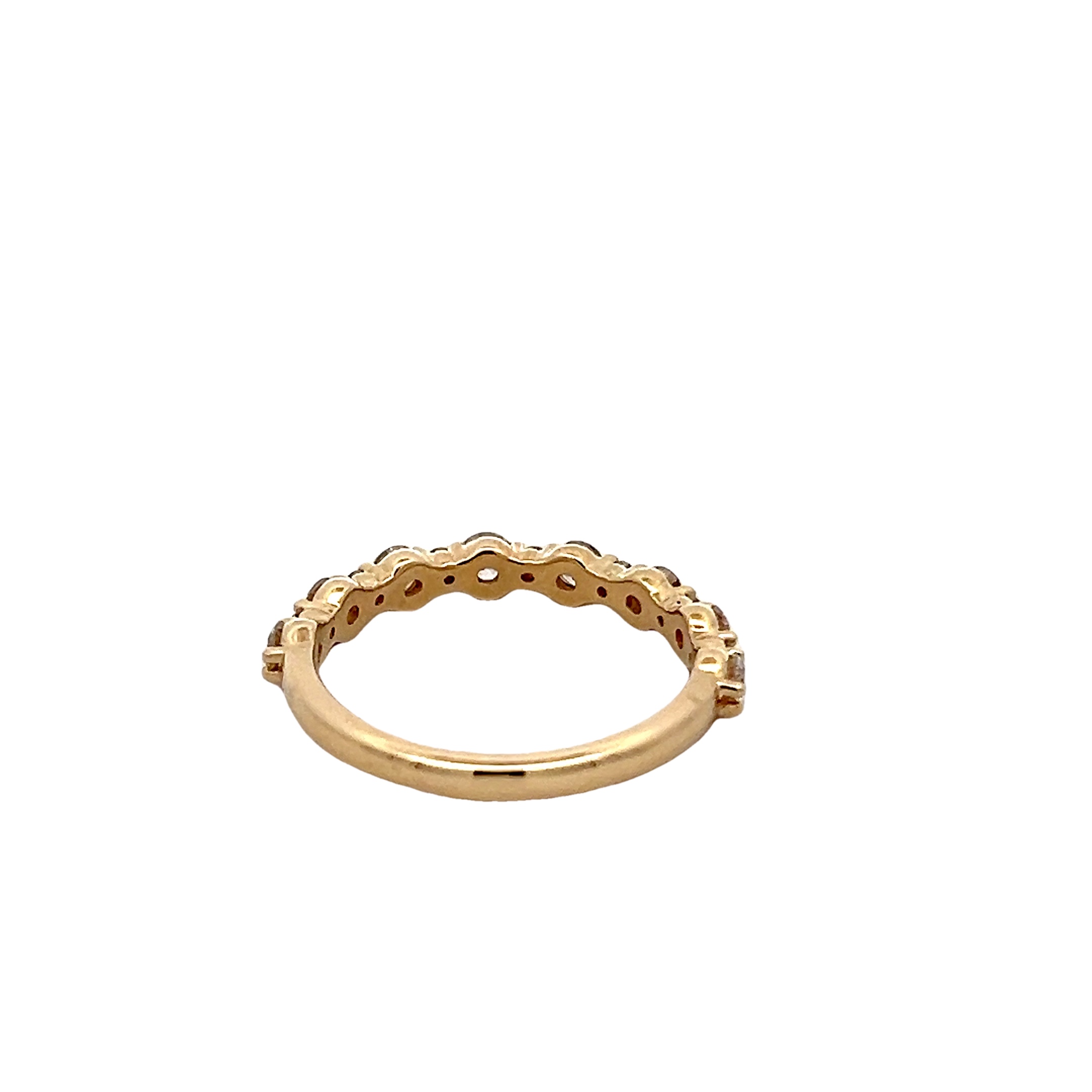 14k Yellow Gold Diamond Wedding Band