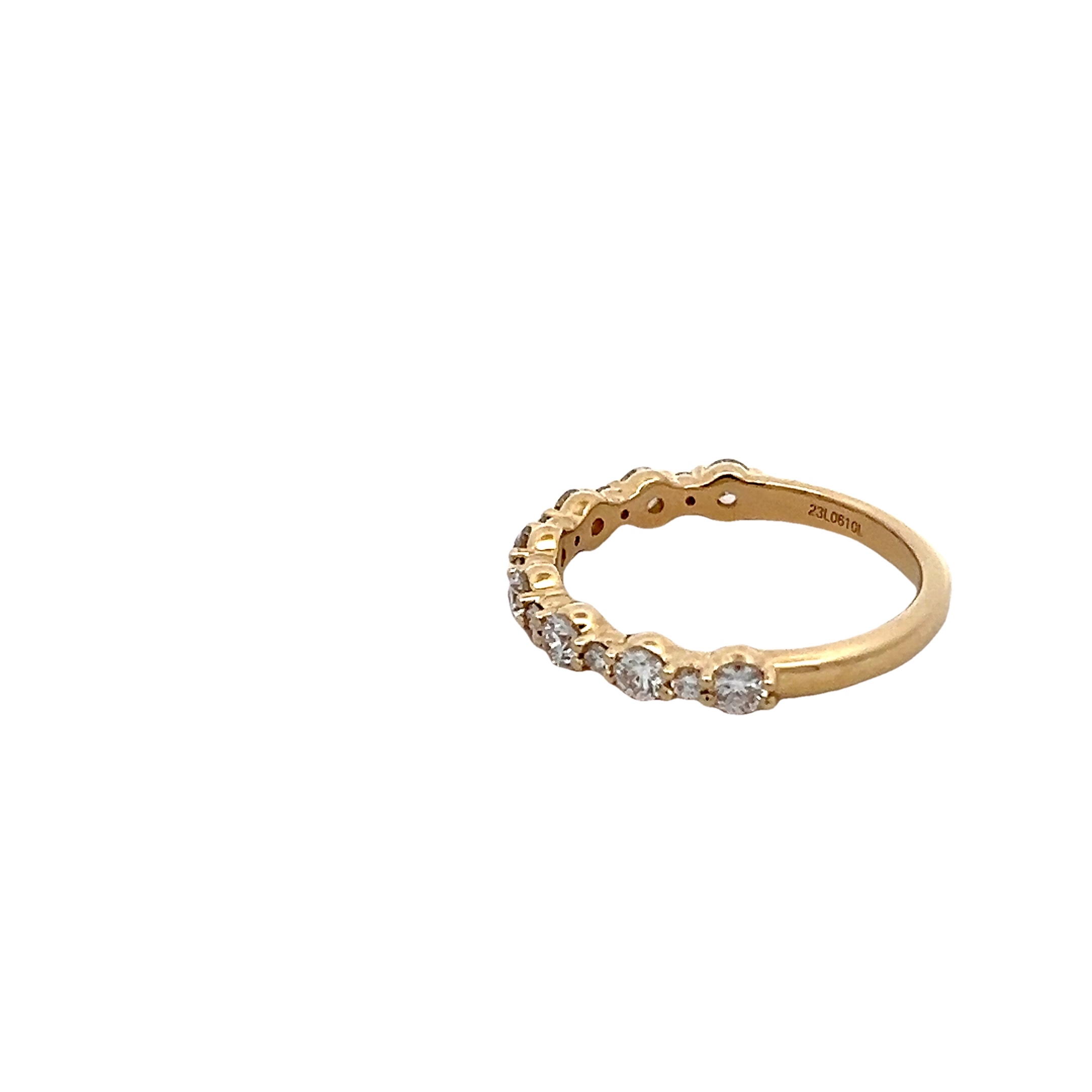 14k Yellow Gold Diamond Wedding Band