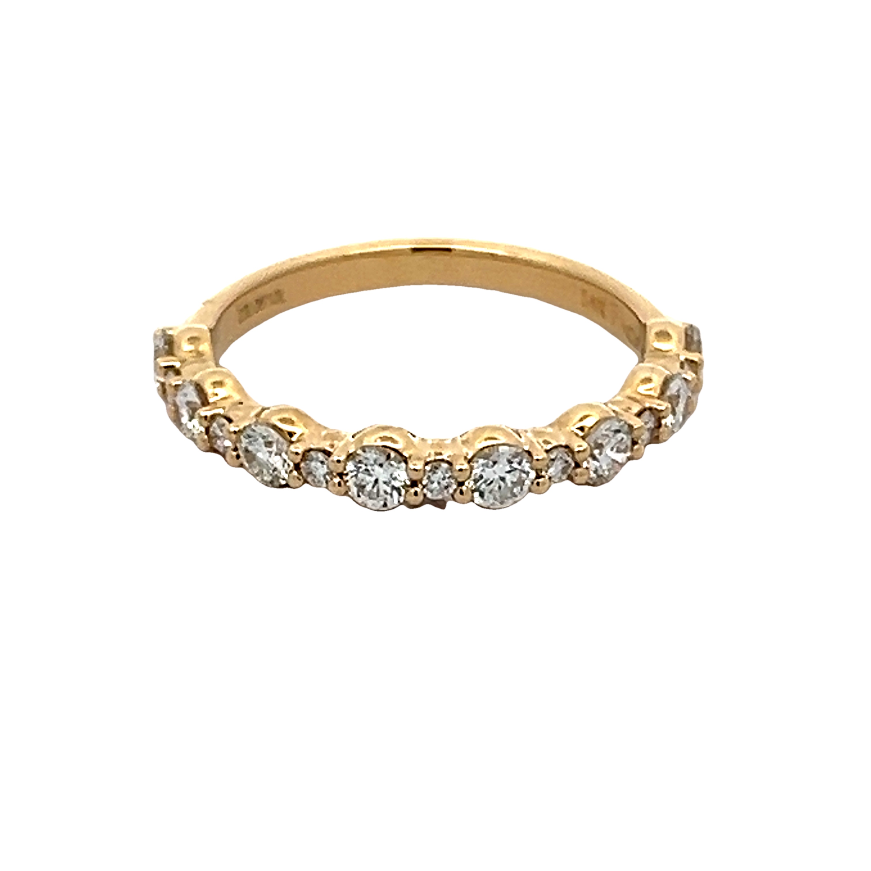 14k Yellow Gold Diamond Wedding Band