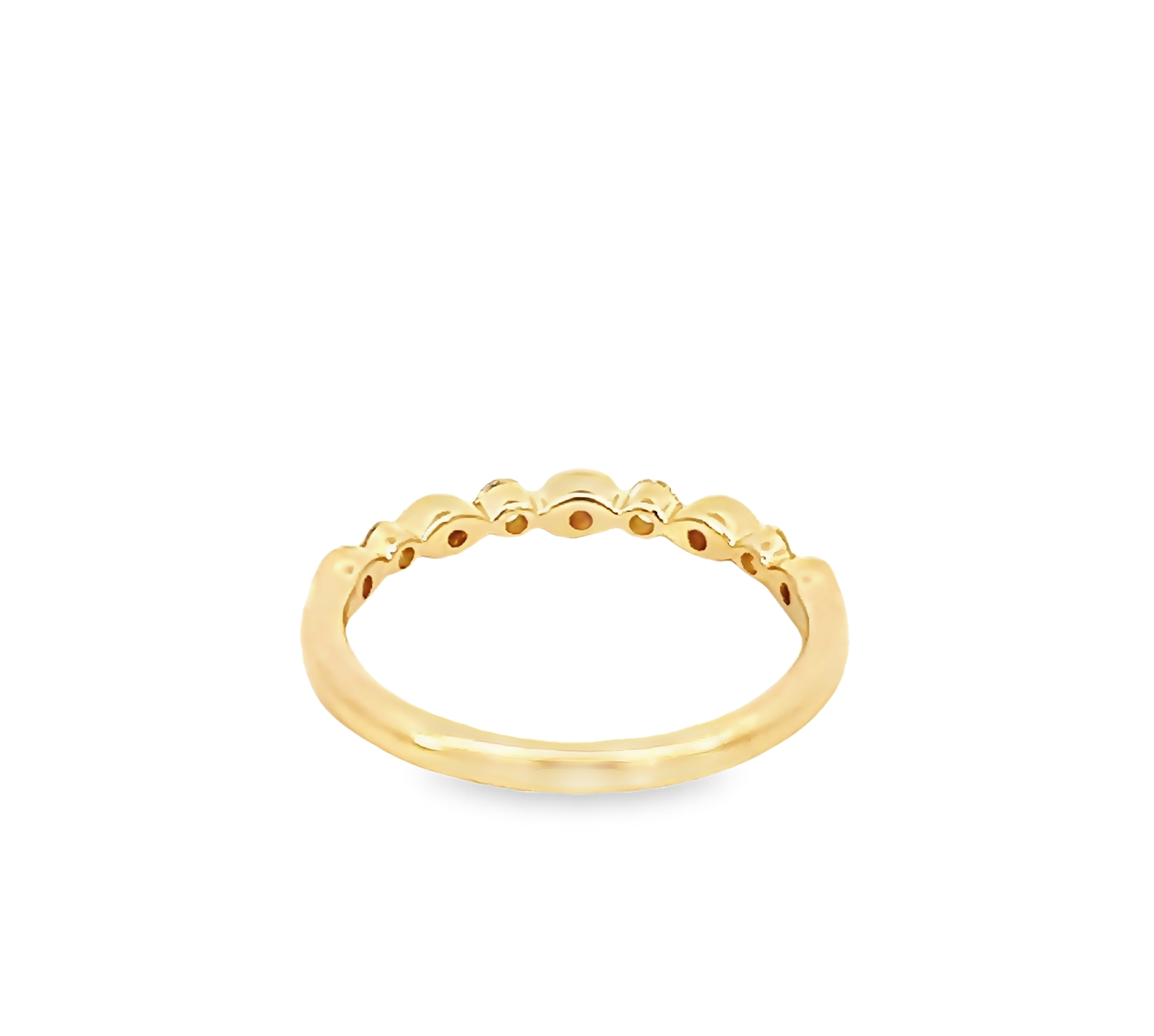 14k Yellow Gold Diamond Wedding Band