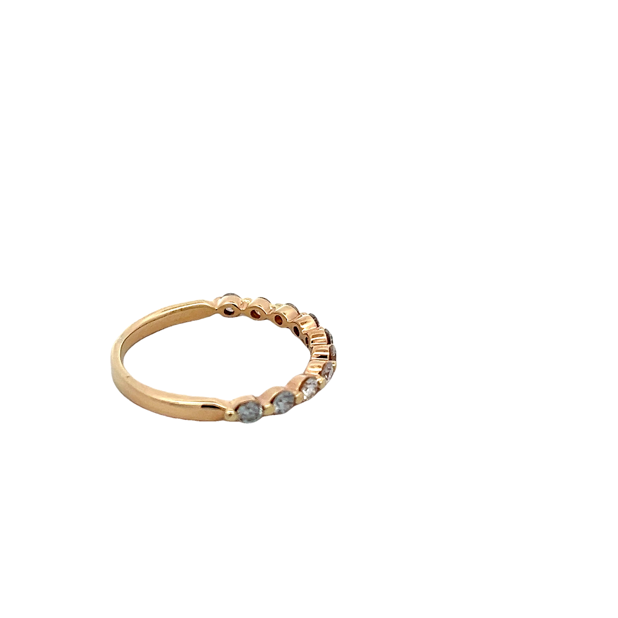 14k Yellow Gold Diamond Wedding Band