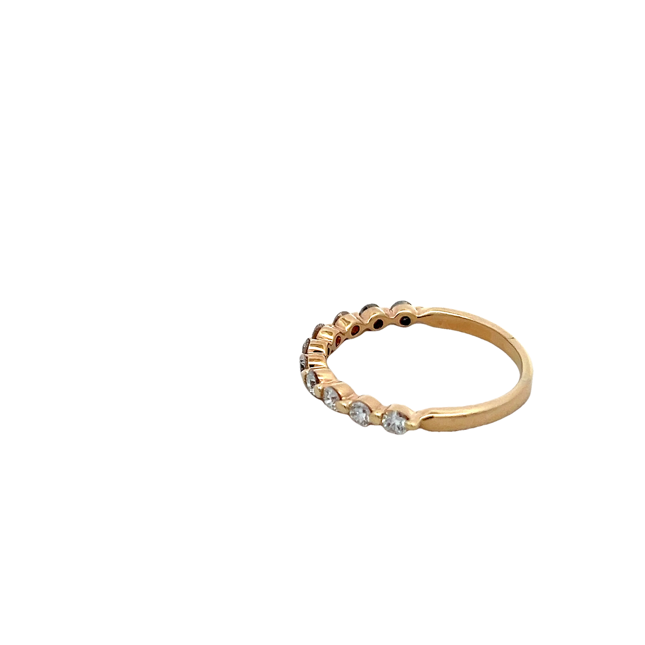 14k Yellow Gold Diamond Wedding Band