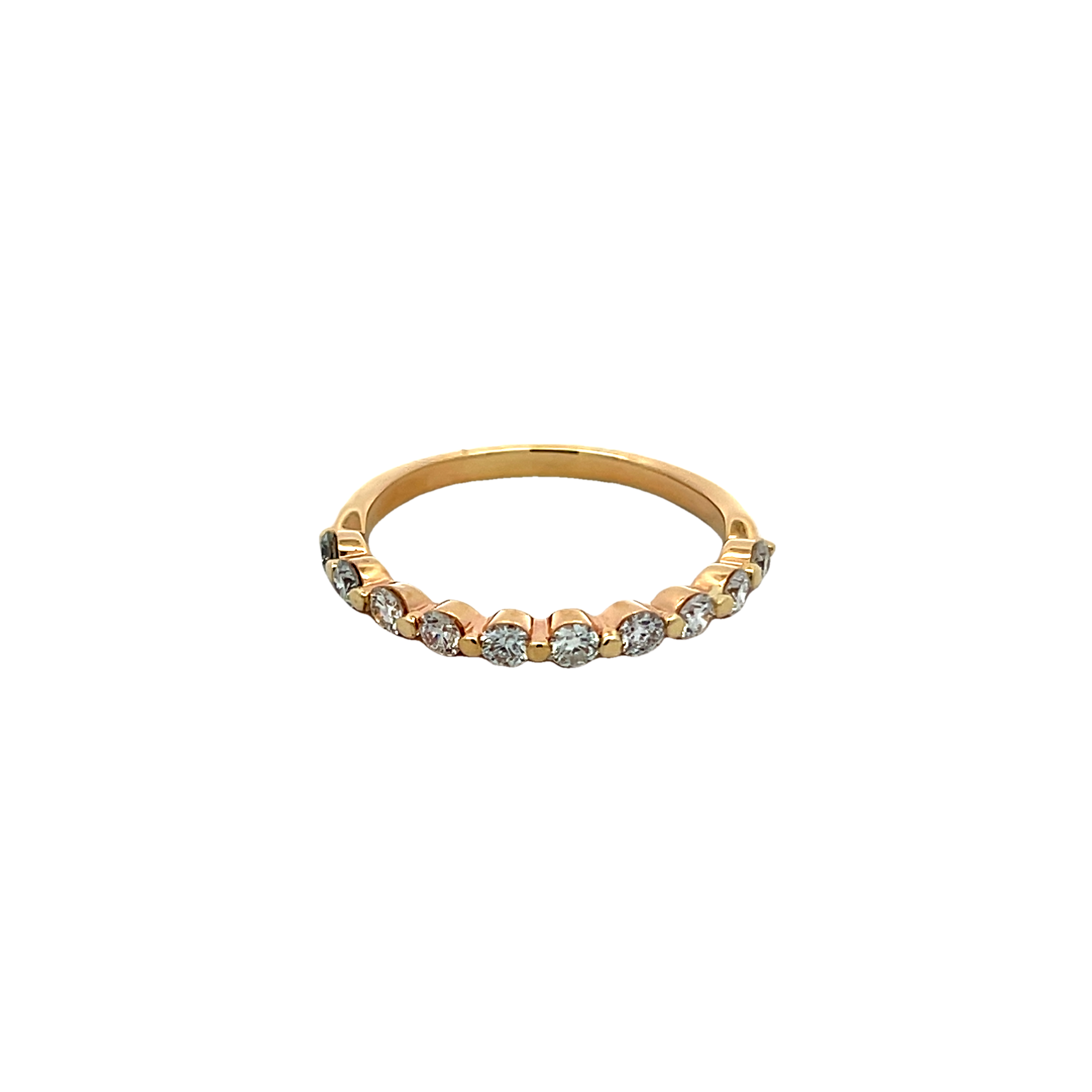 14k Yellow Gold Diamond Wedding Band