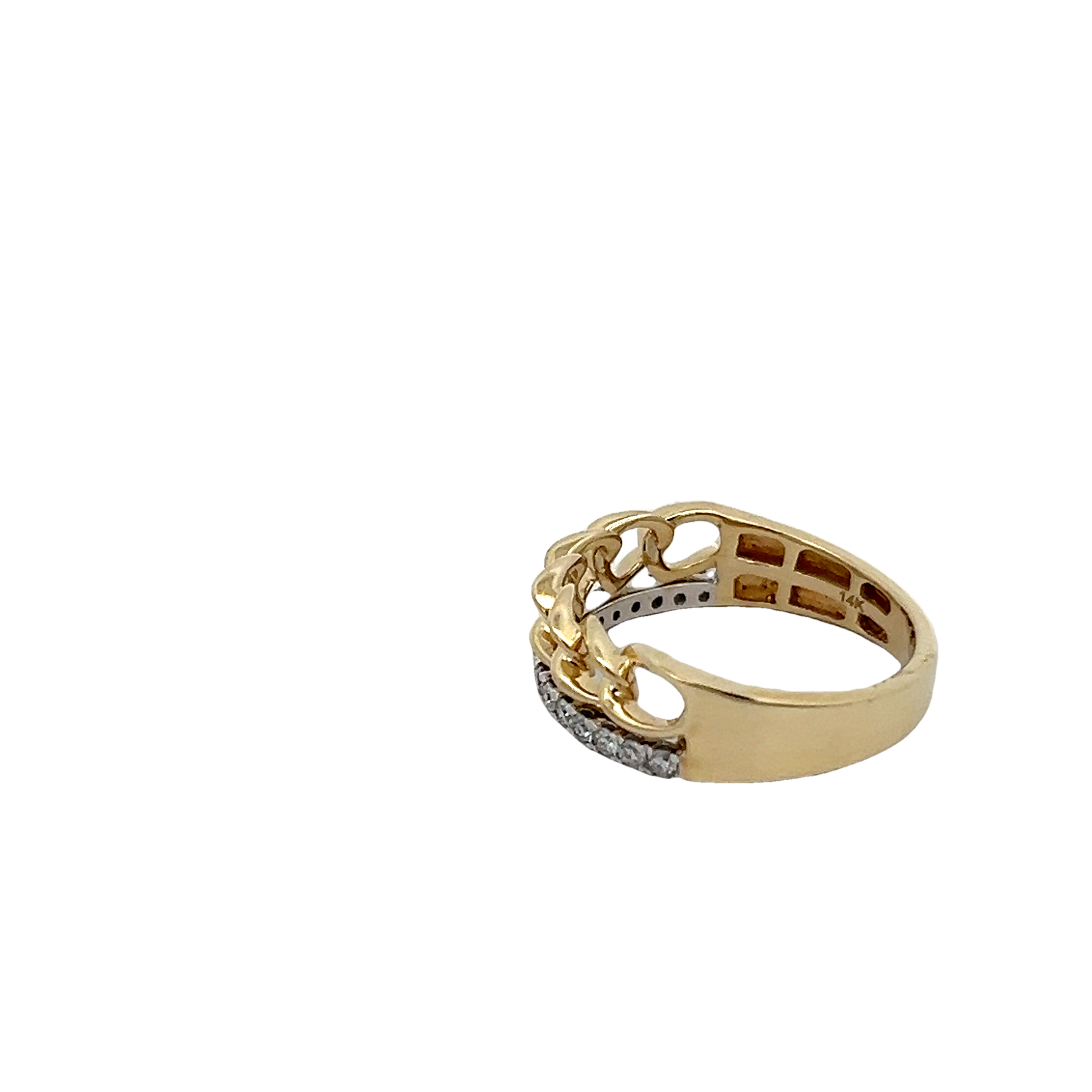 14k Yellow Gold Diamond Wedding Band