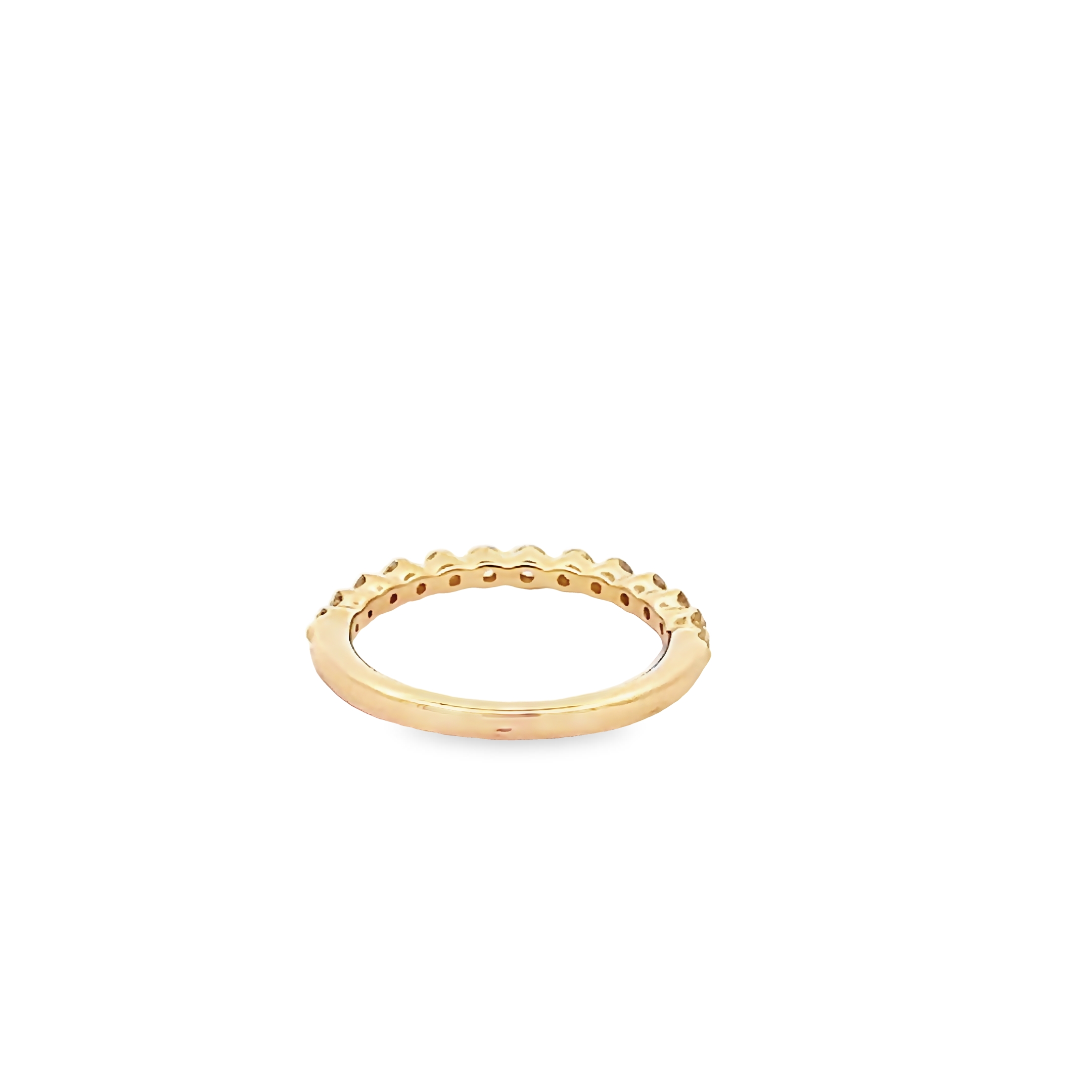 14k Yellow Gold Diamond Wedding Band