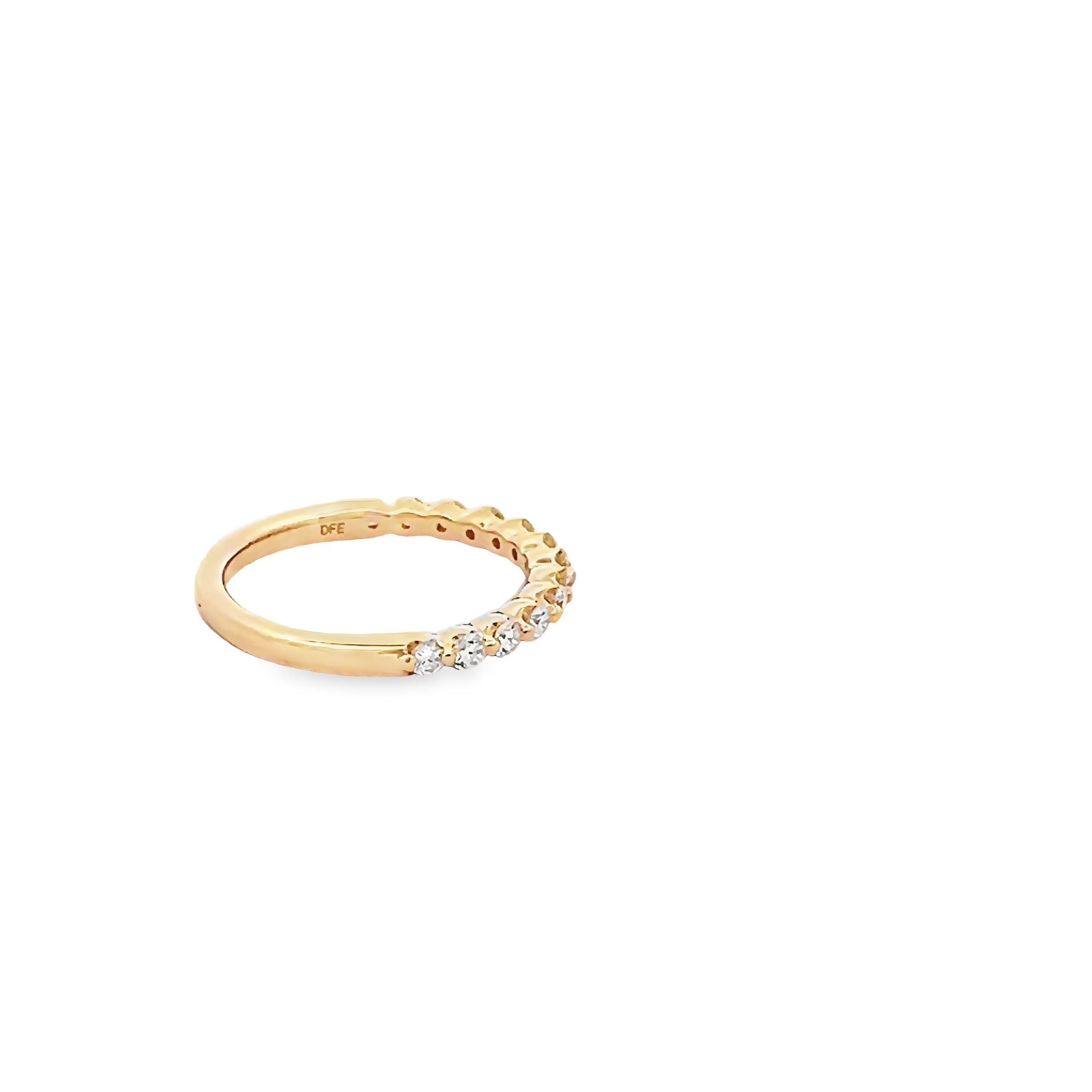 14k Yellow Gold Diamond Wedding Band