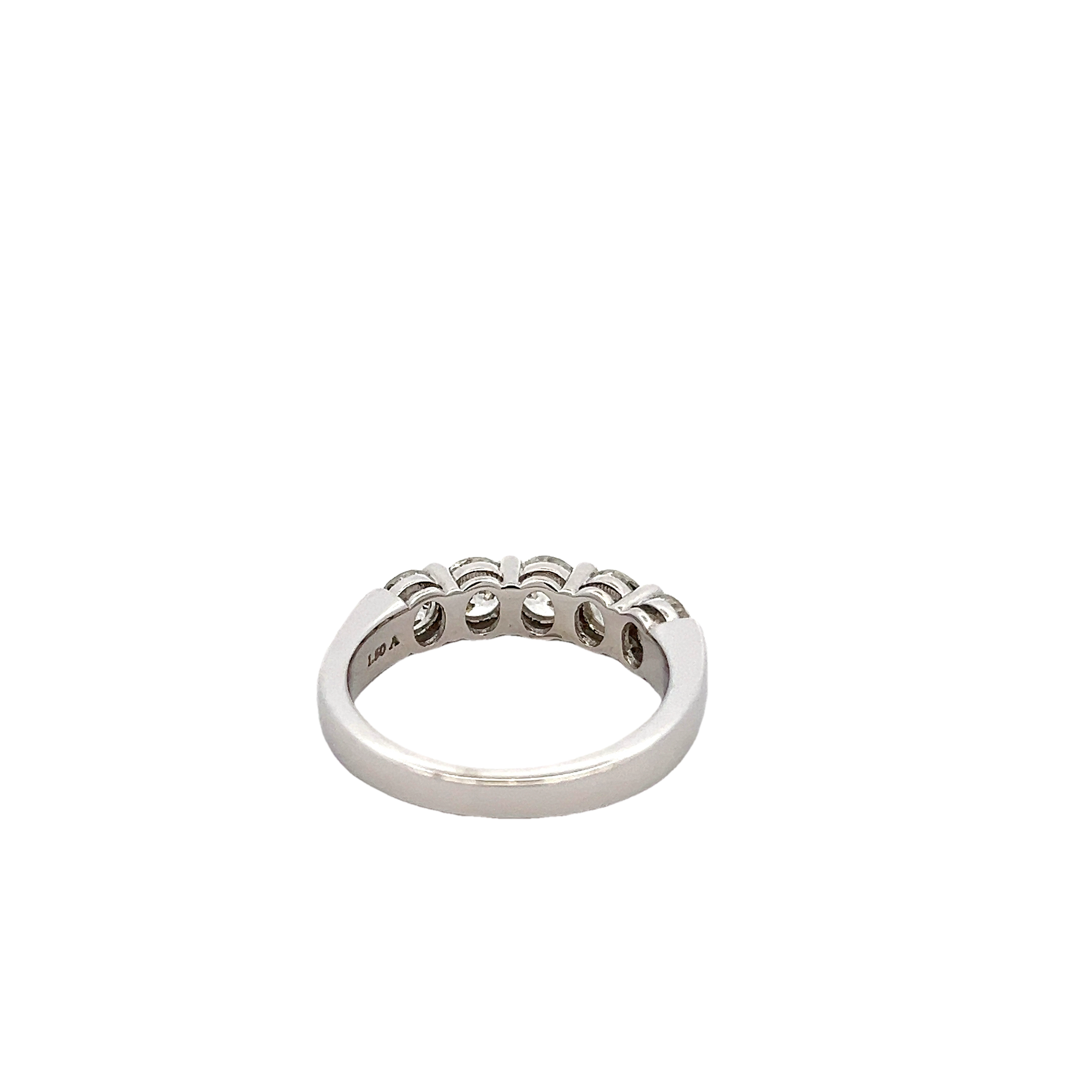 14k White Gold Diamond Wedding Band