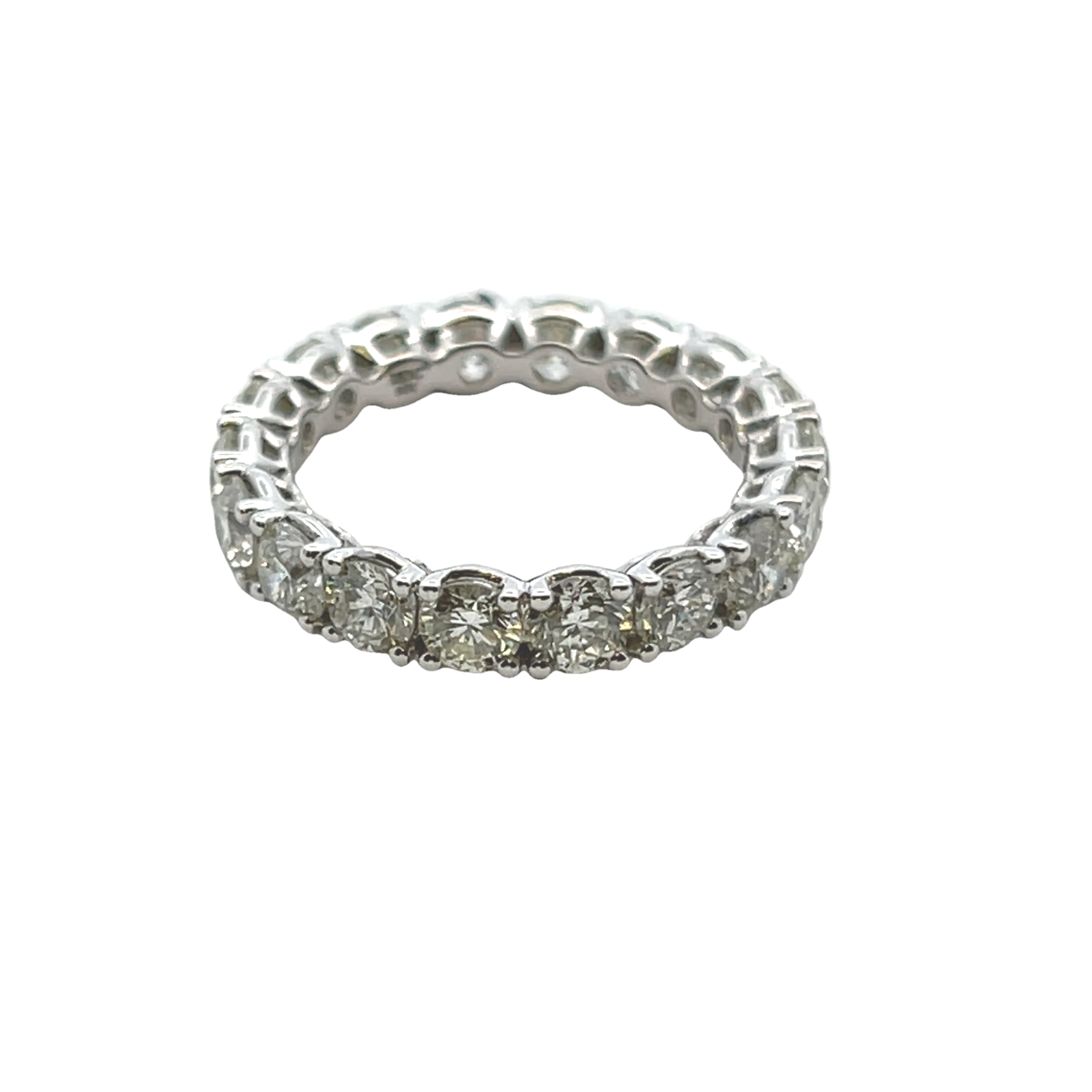 14k White Gold Diamond Eternity Band