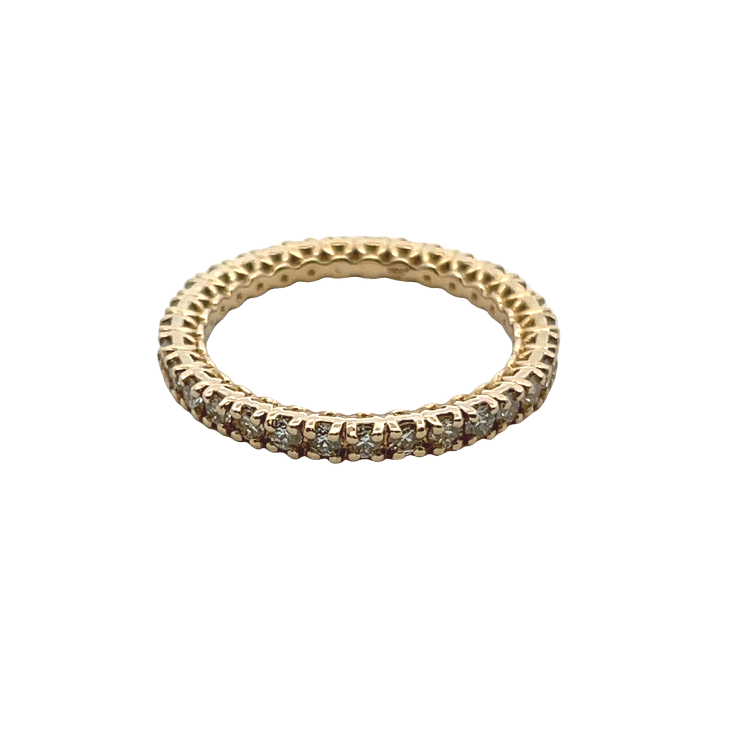 14k Yellow Gold Diamond Eternity Band