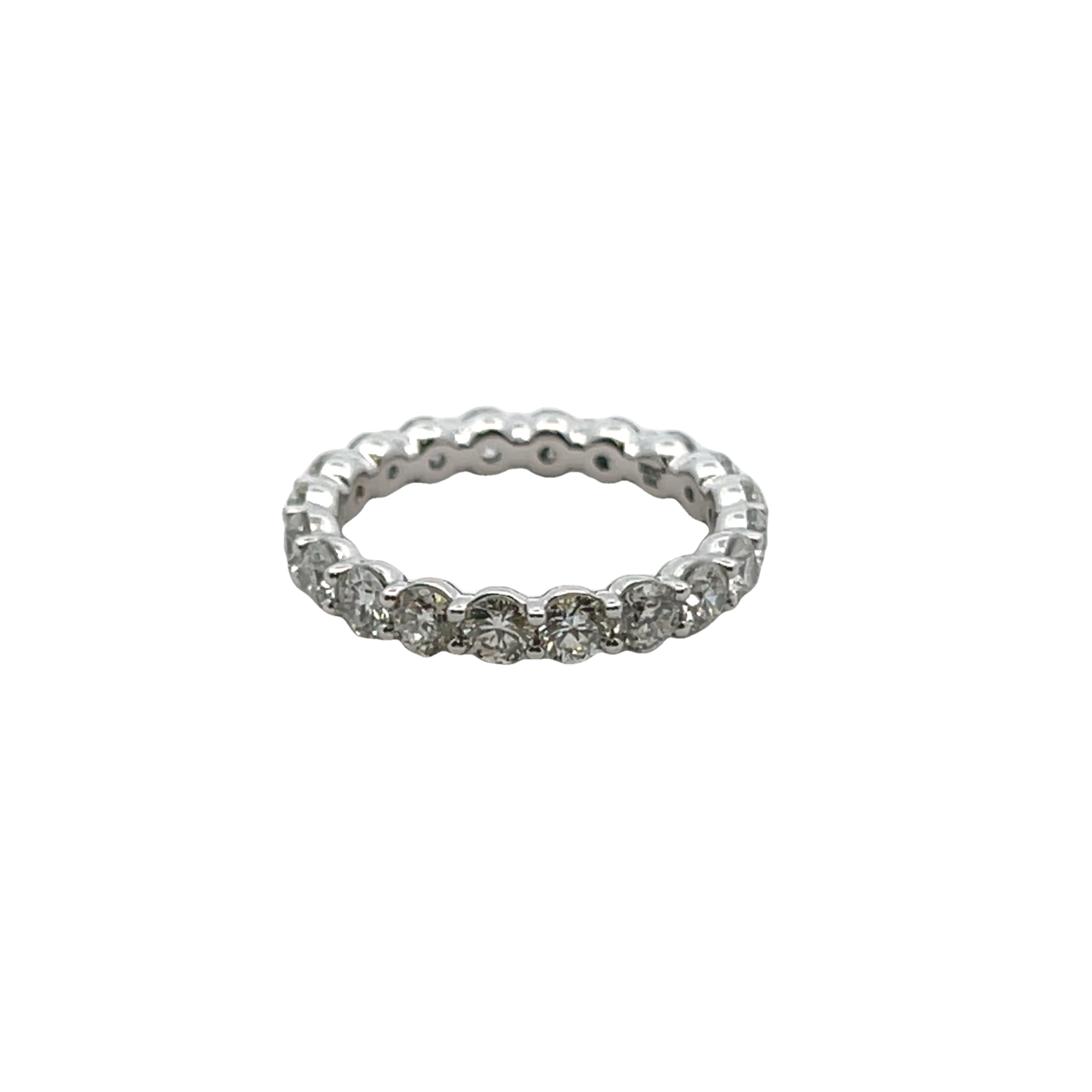 14k White Gold Diamond Eternity Band