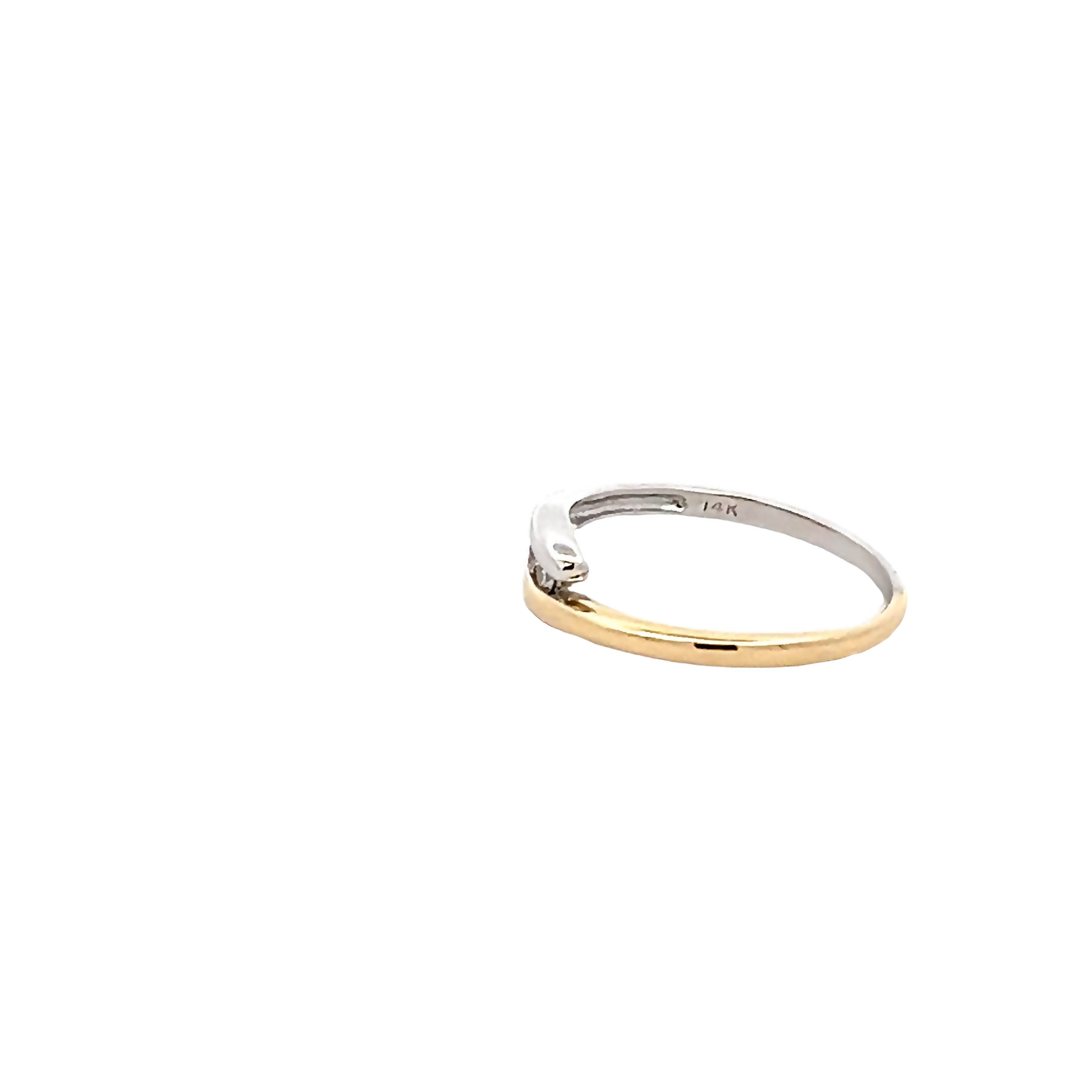 14k Two-toned Diamond Fashion Ring