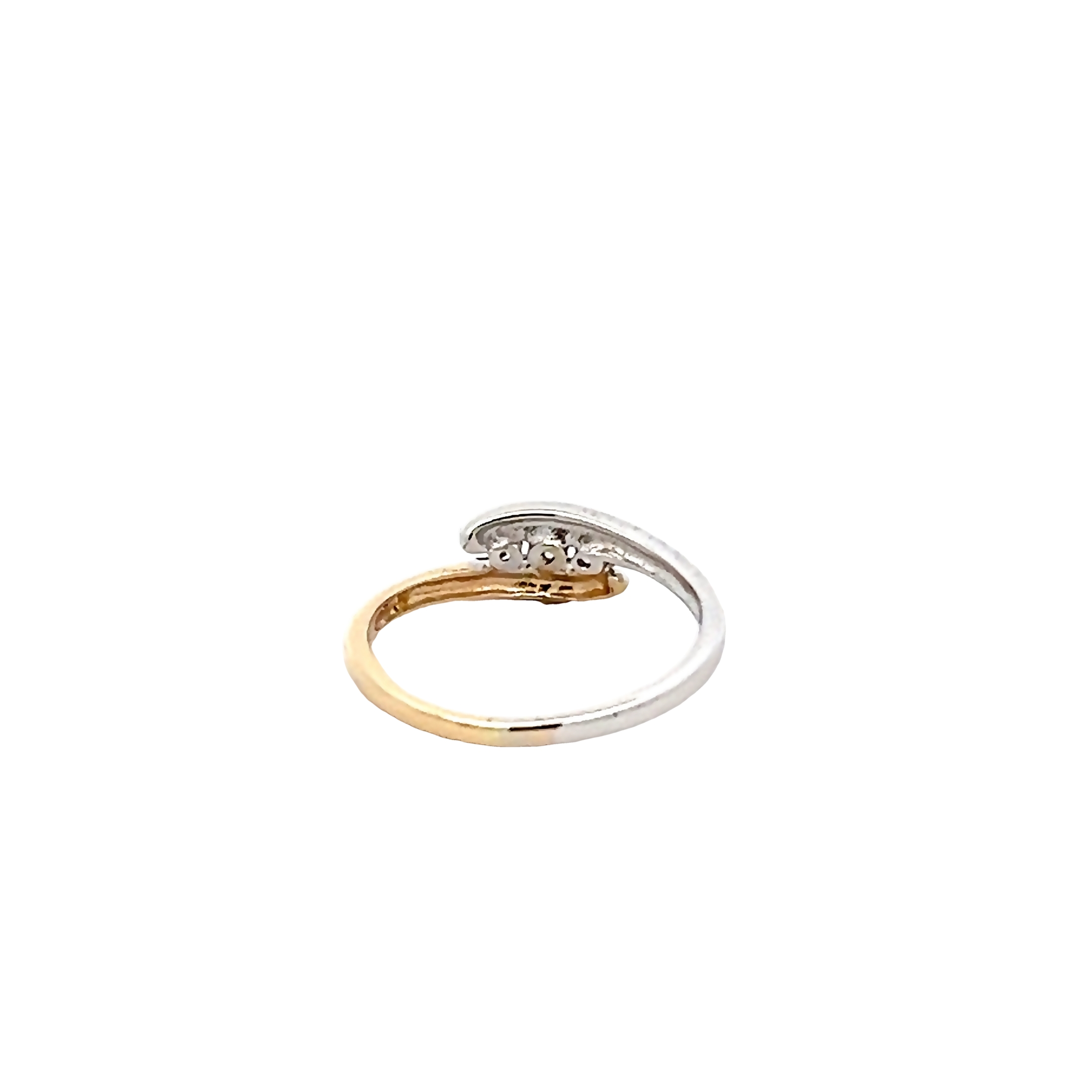 14k Two-toned Diamond Fashion Ring