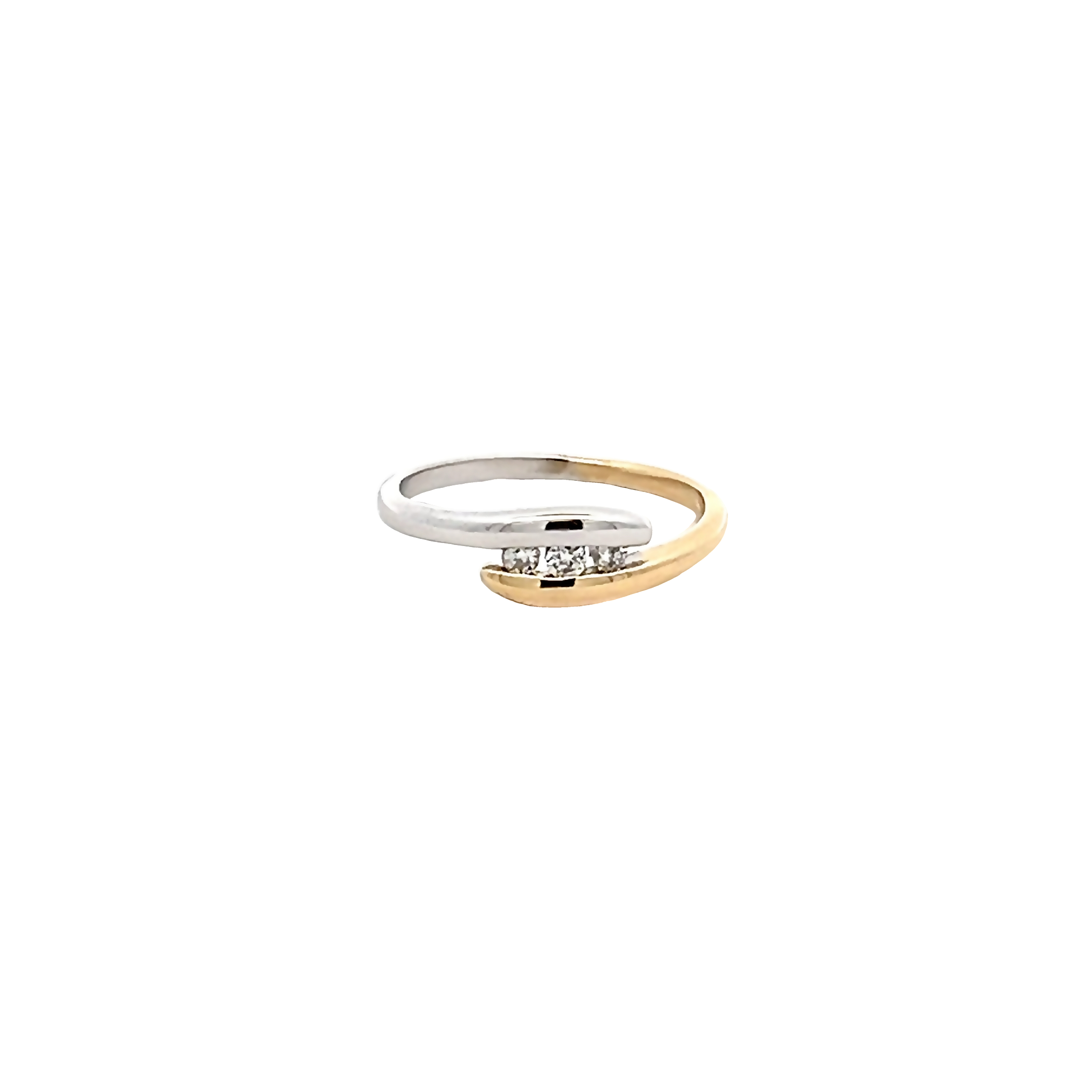 14k Two-toned Diamond Fashion Ring
