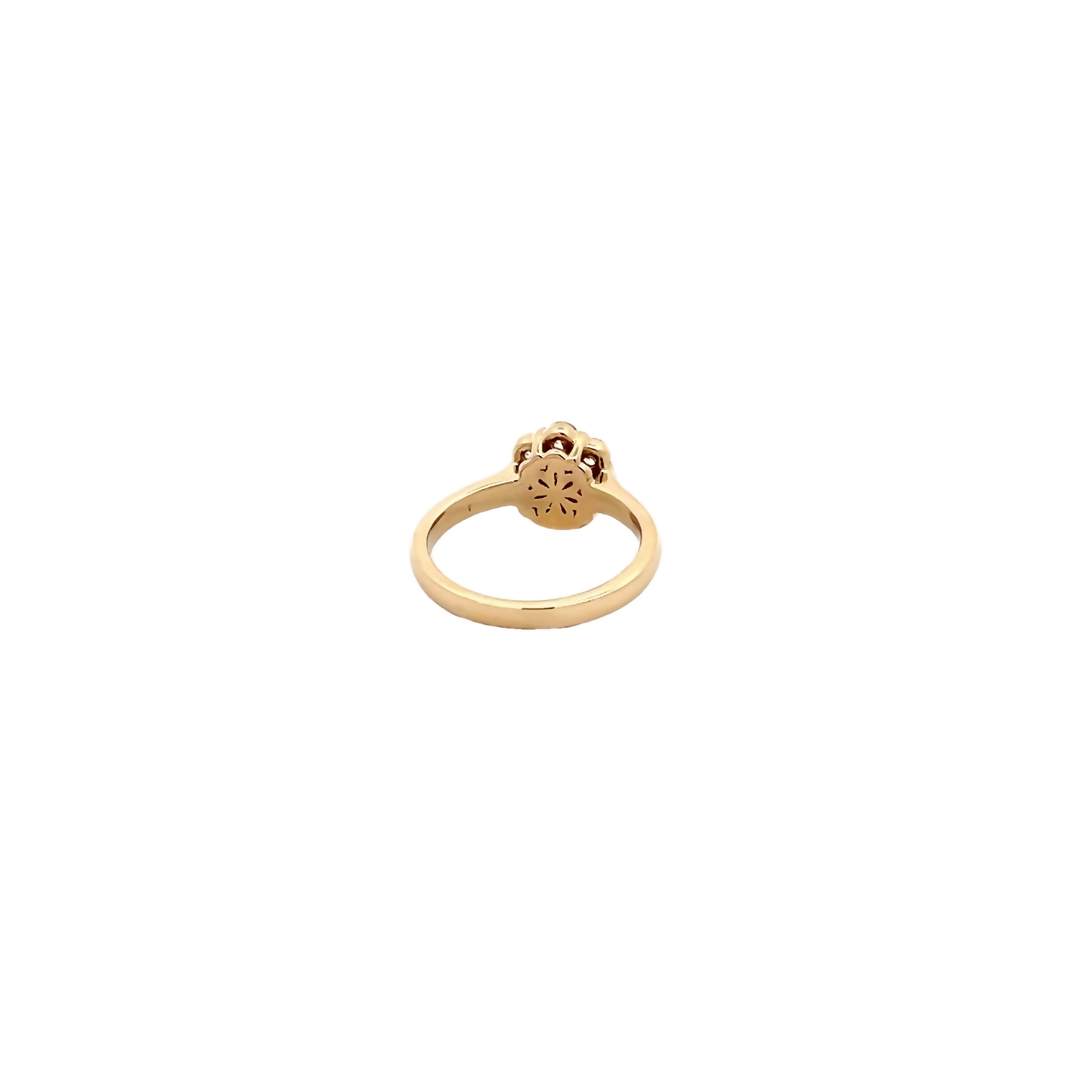 14k Yellow Gold Diamond Fashion Ring