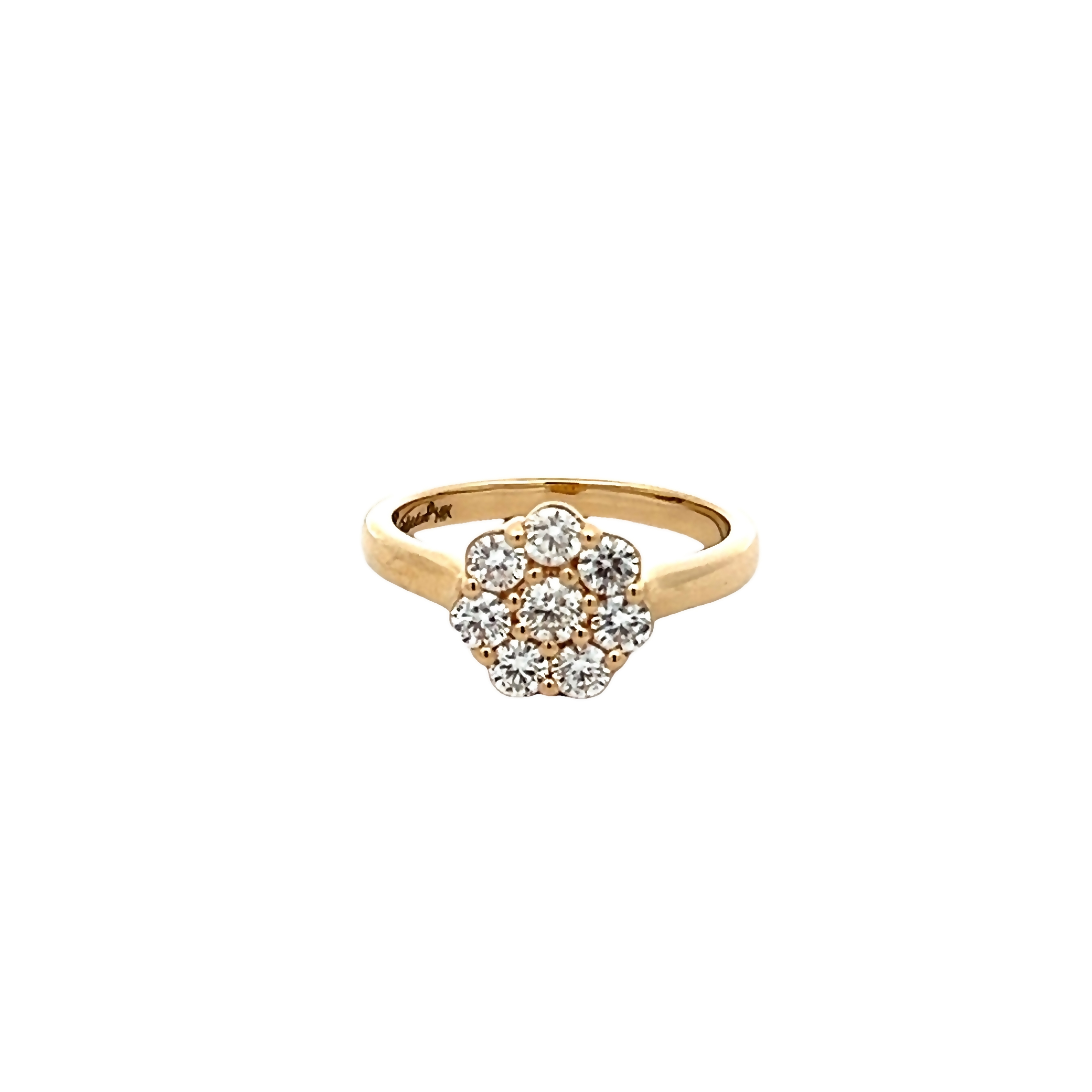 14k Yellow Gold Diamond Fashion Ring