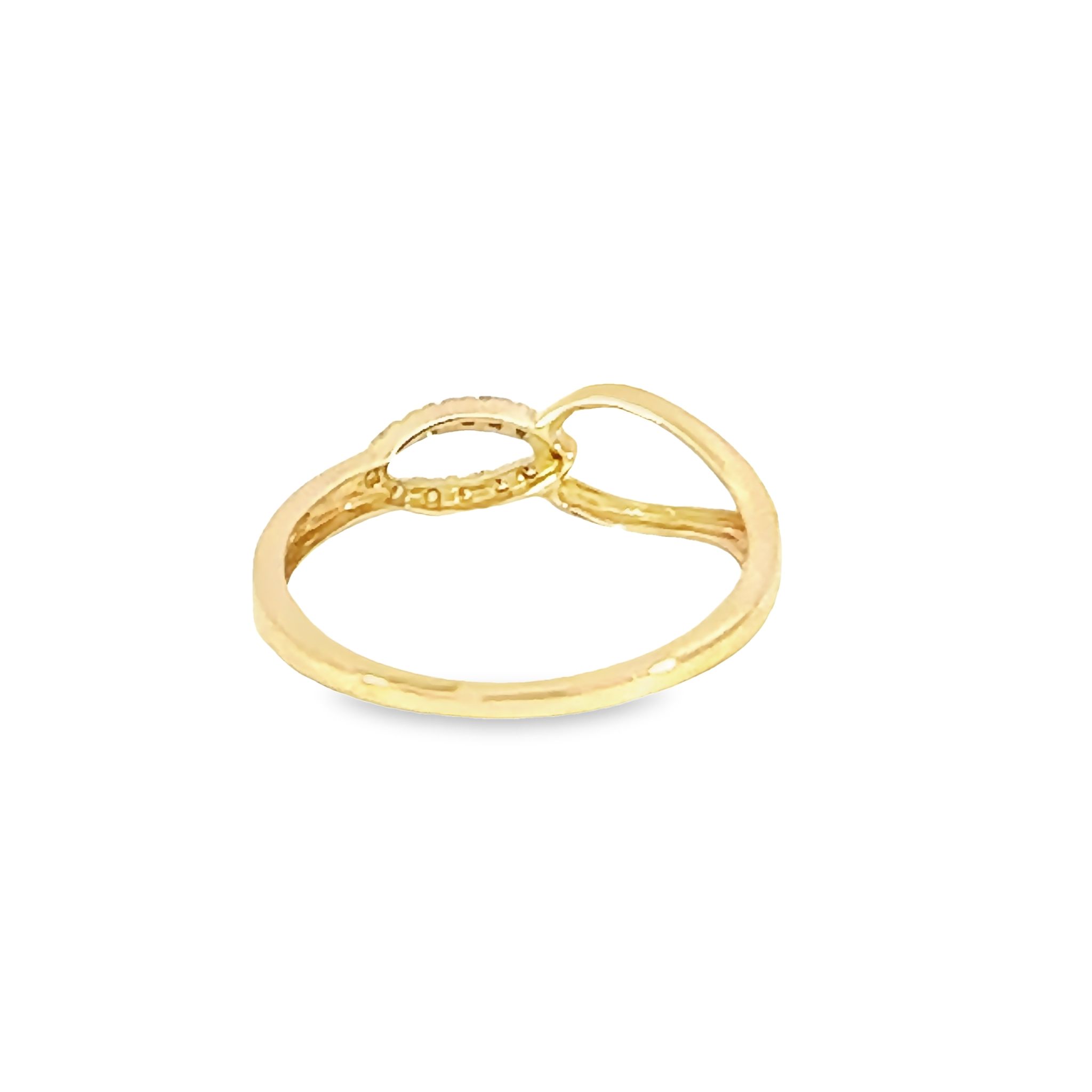 14k Yellow Gold Diamond Fashion Ring