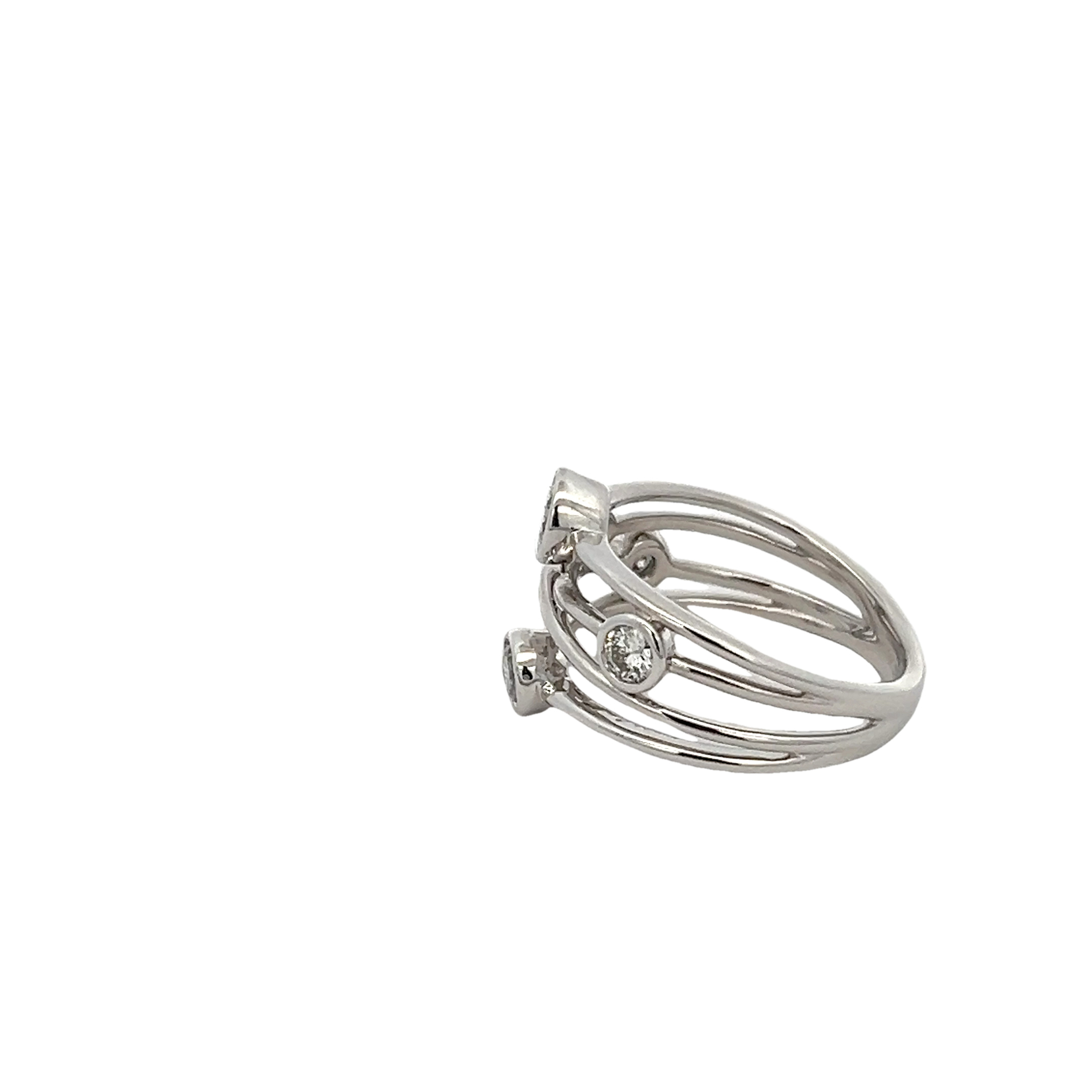 14k White Gold Diamond Ring