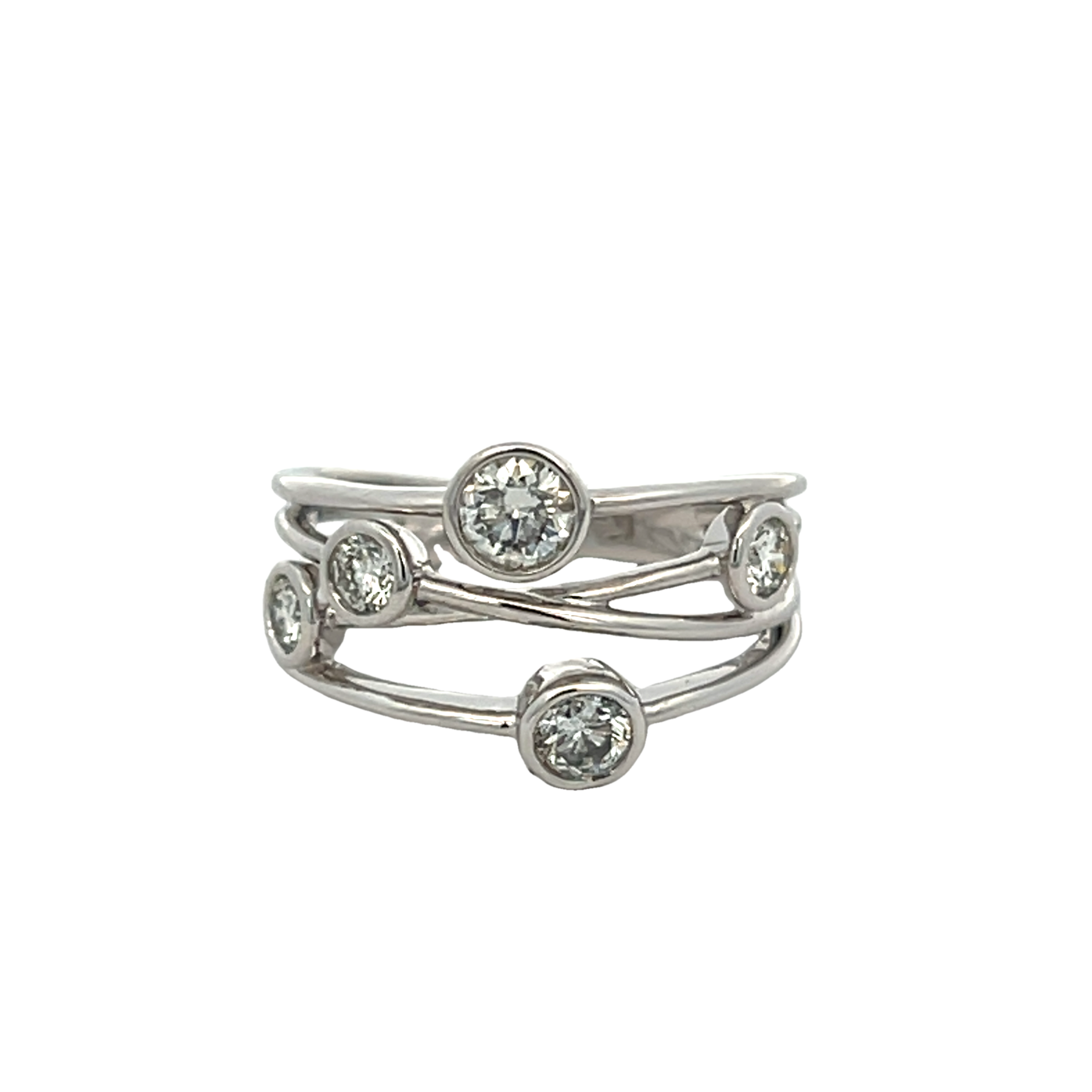 14k White Gold Diamond Ring