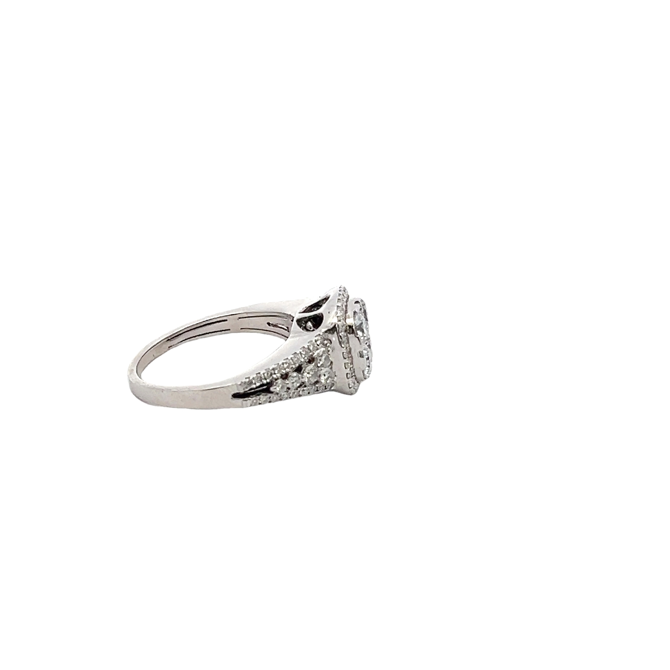 14k White Gold Diamond Ring