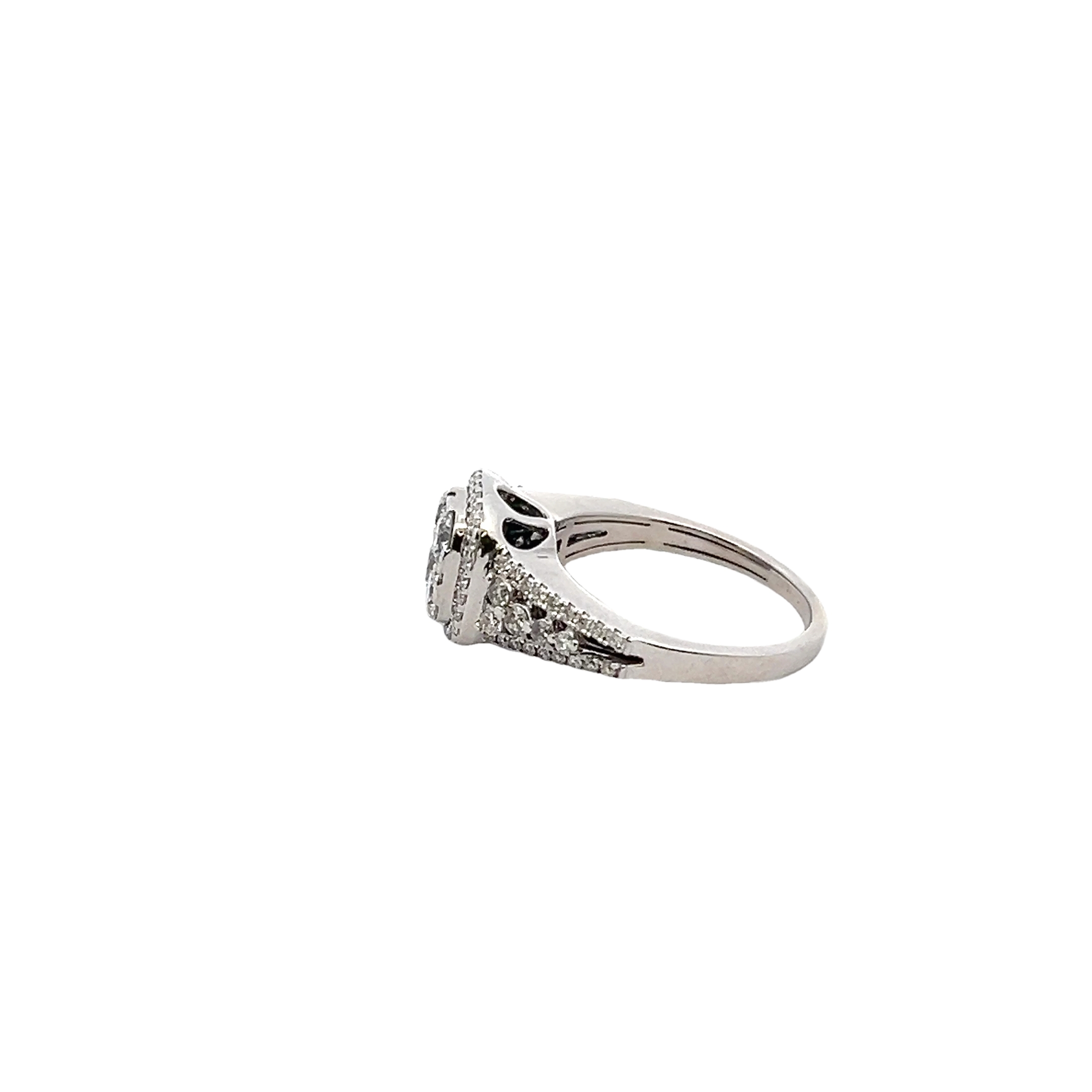 14k White Gold Diamond Ring