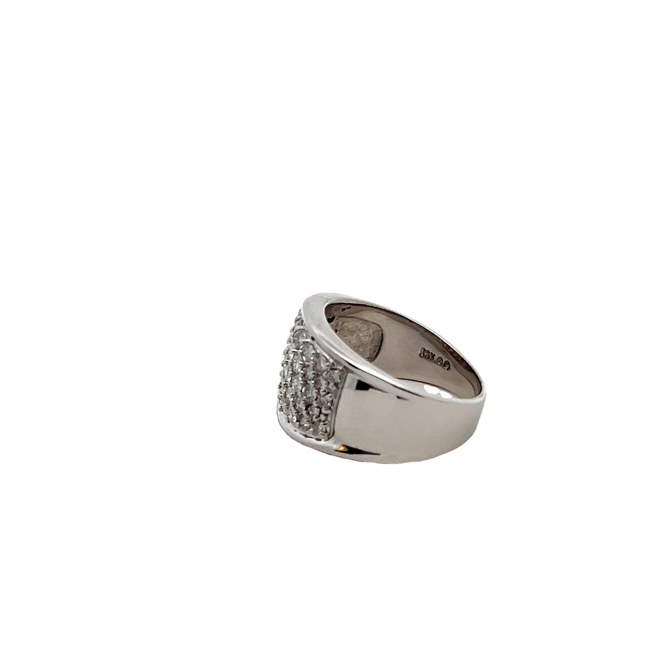 14k White Gold Diamond Fashion Ring