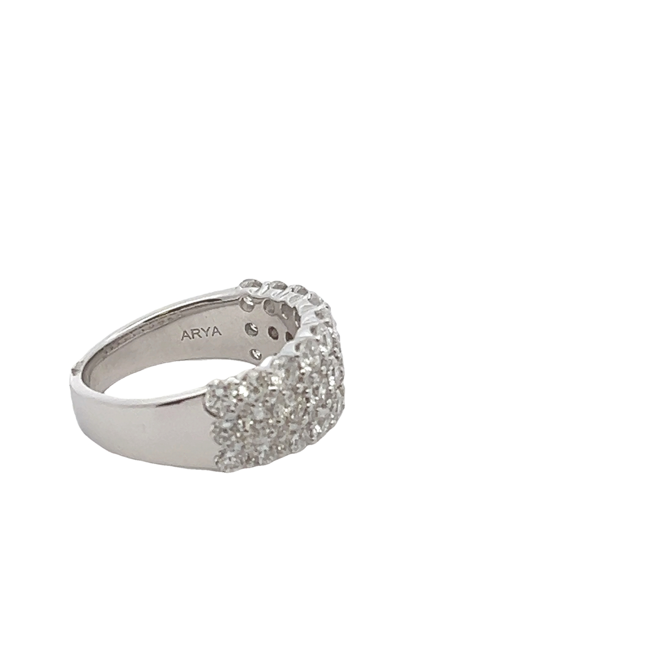 14k White Gold Diamond Fashion Ring