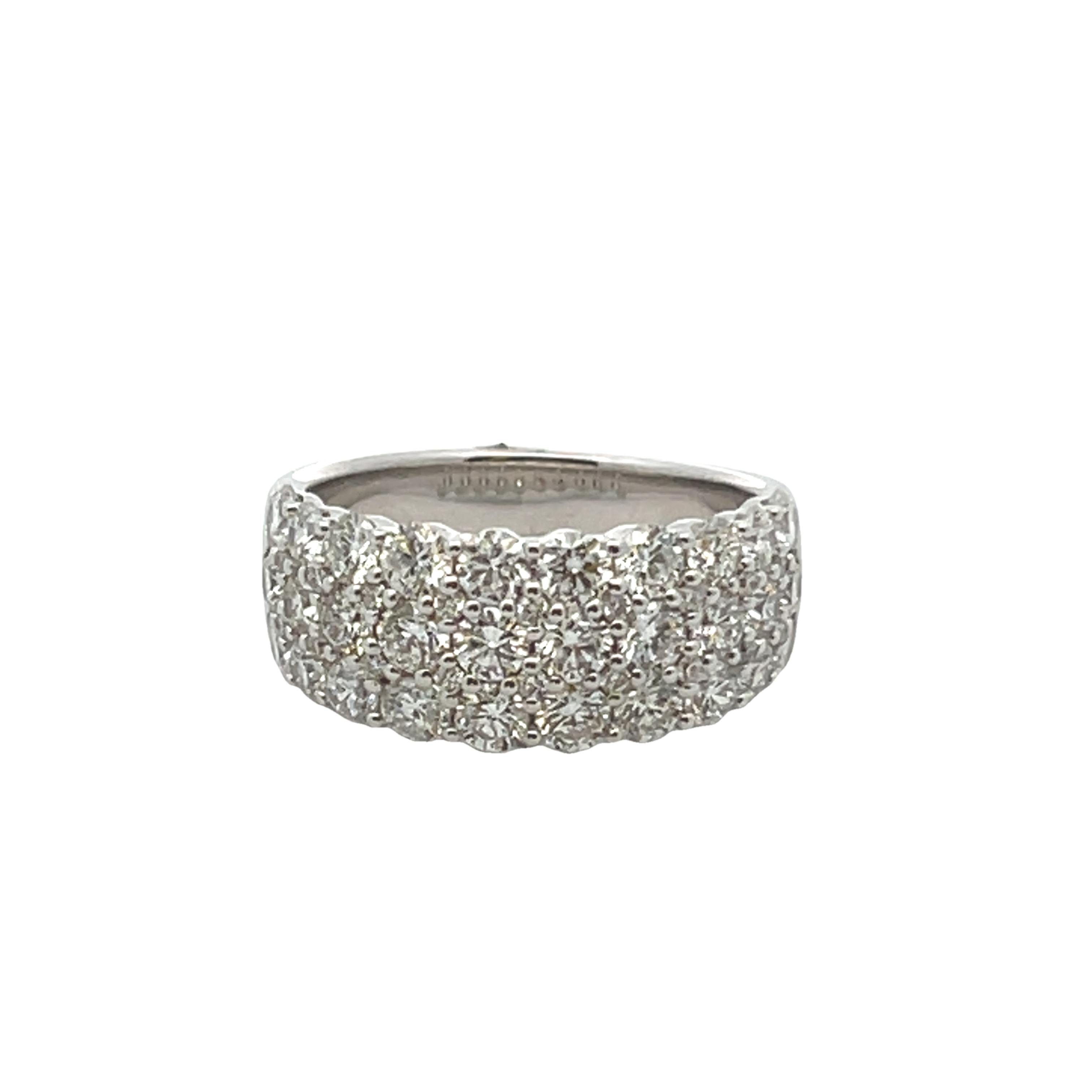 14k White Gold Diamond Fashion Ring