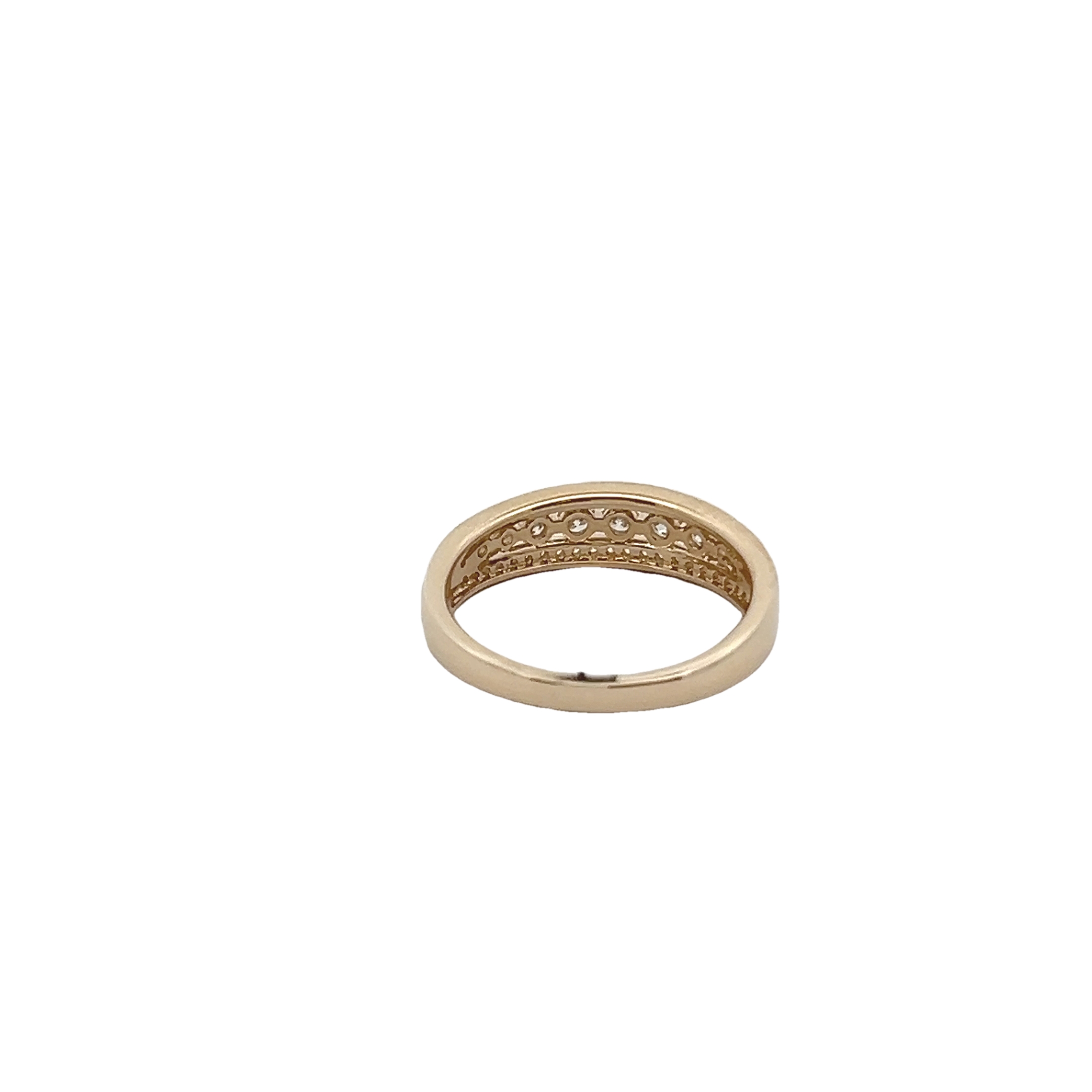 14k Yellow Gold Diamond Fashion Ring