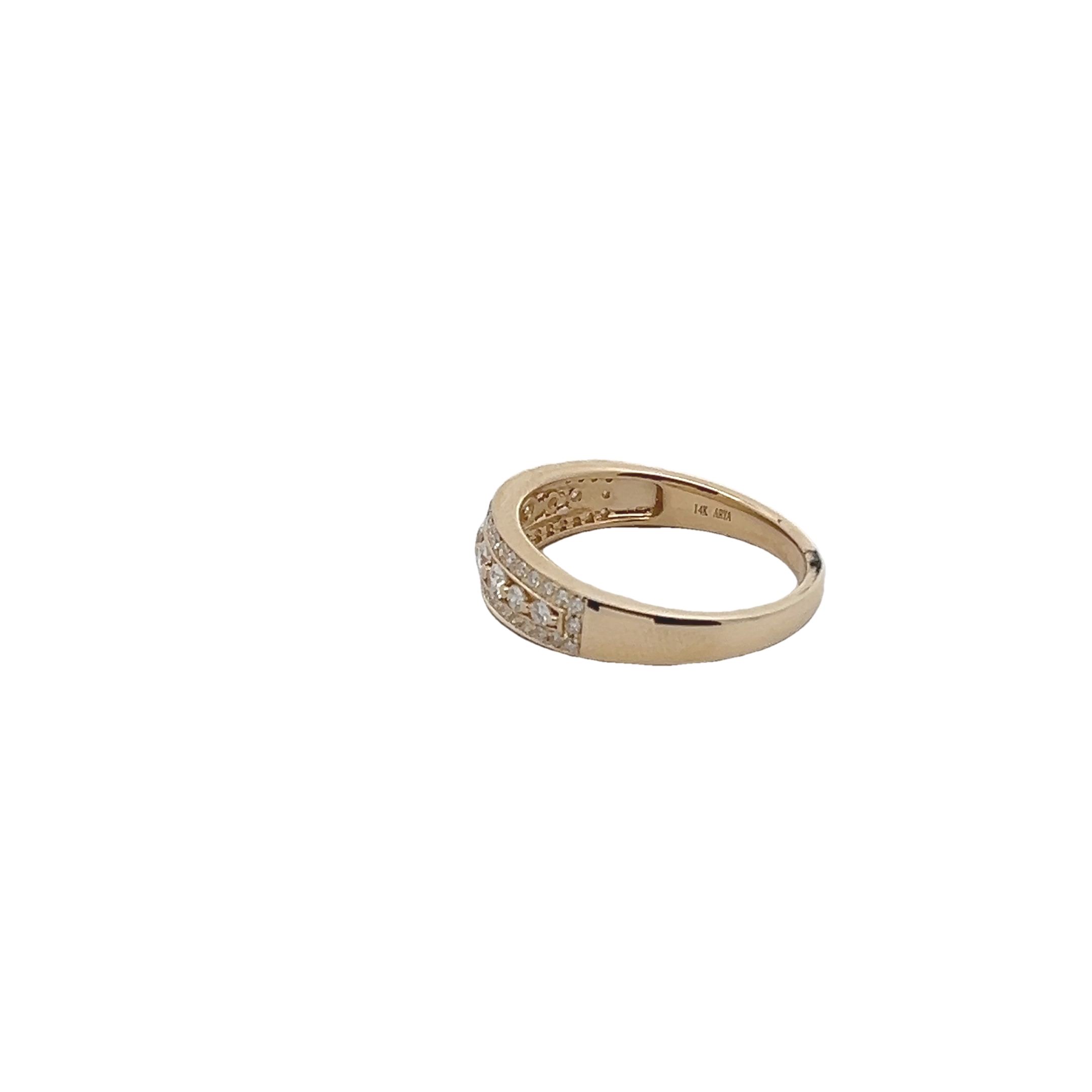 14k Yellow Gold Diamond Fashion Ring