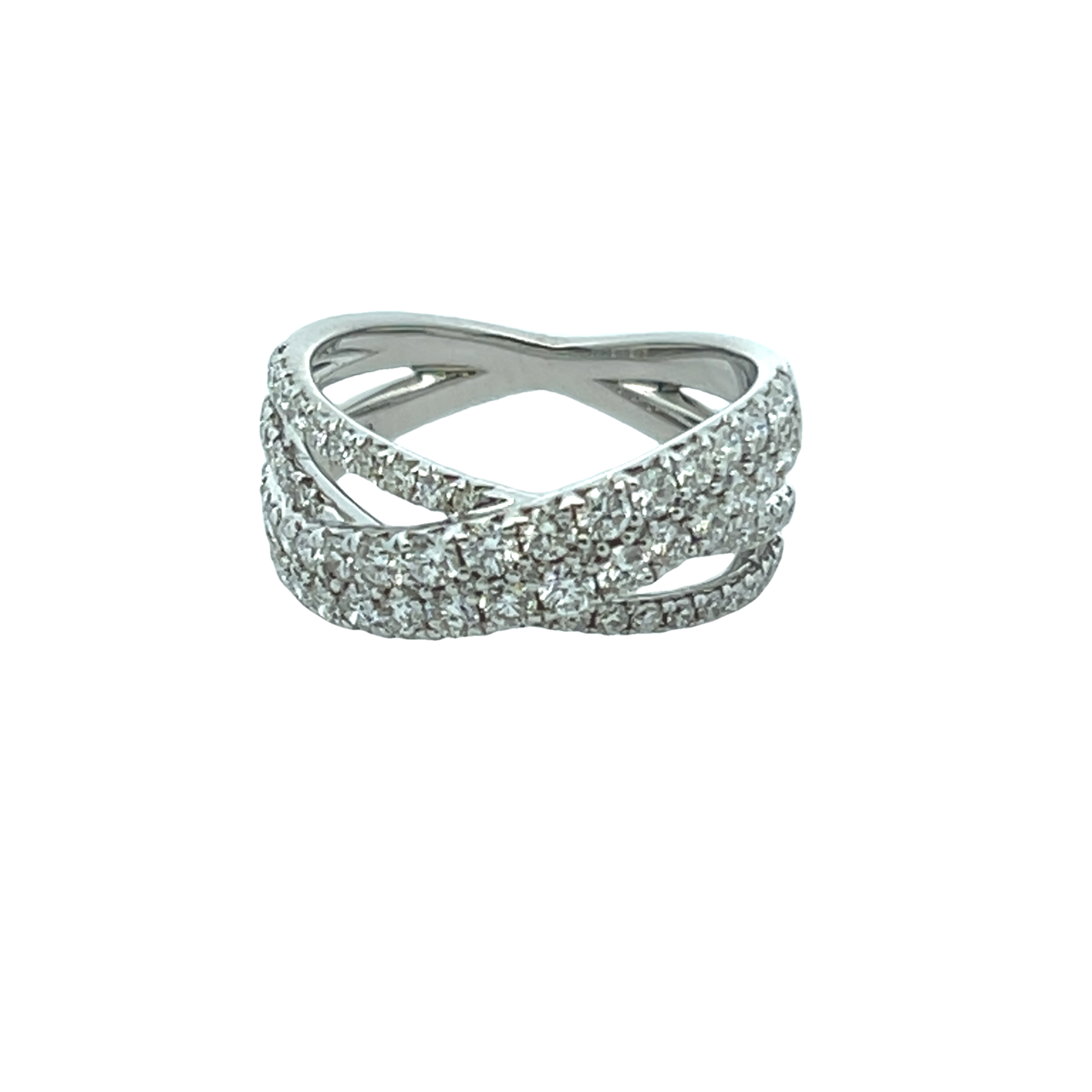 14k White Gold Diamond Fashion Ring