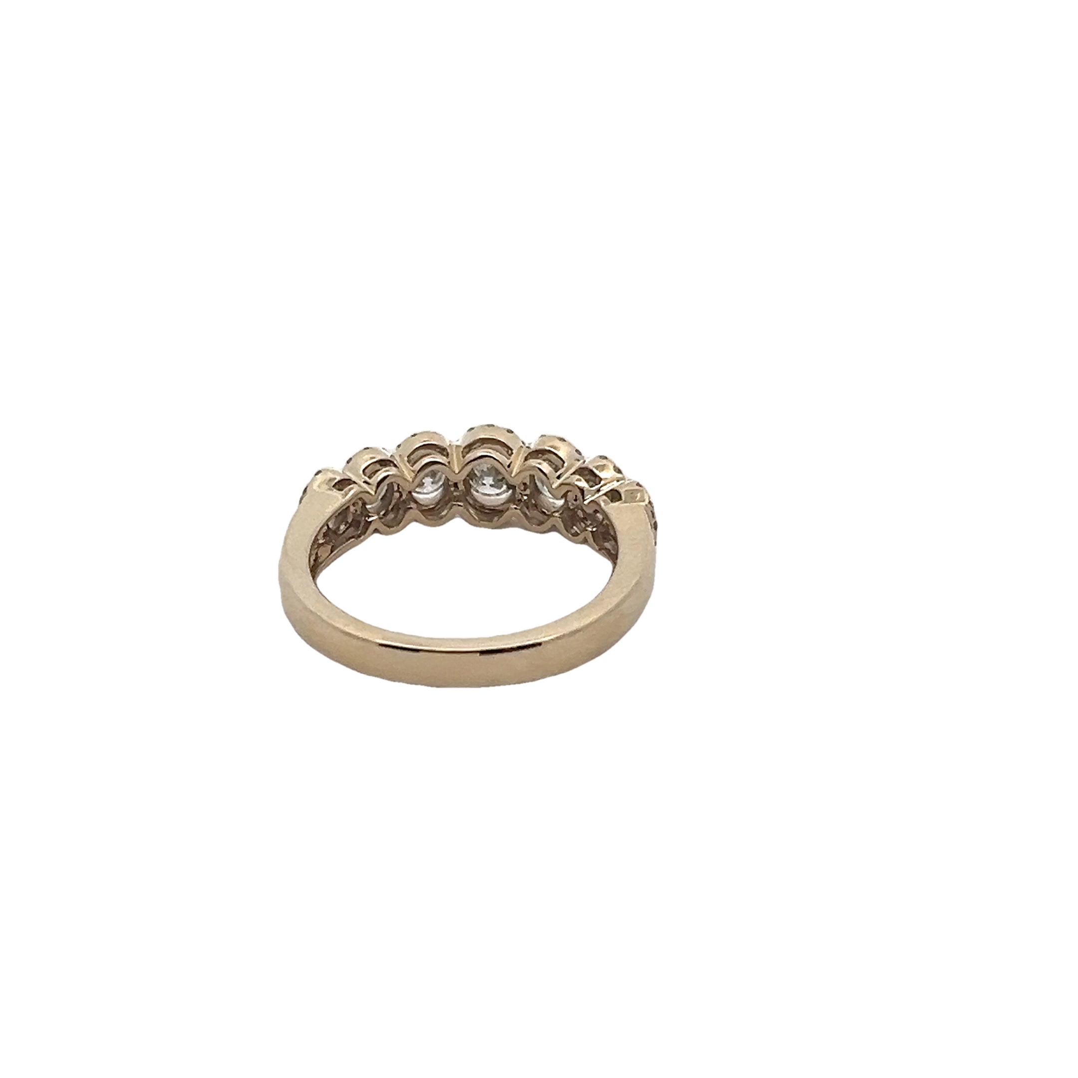 14k Yellow Gold Diamond Fashion Ring