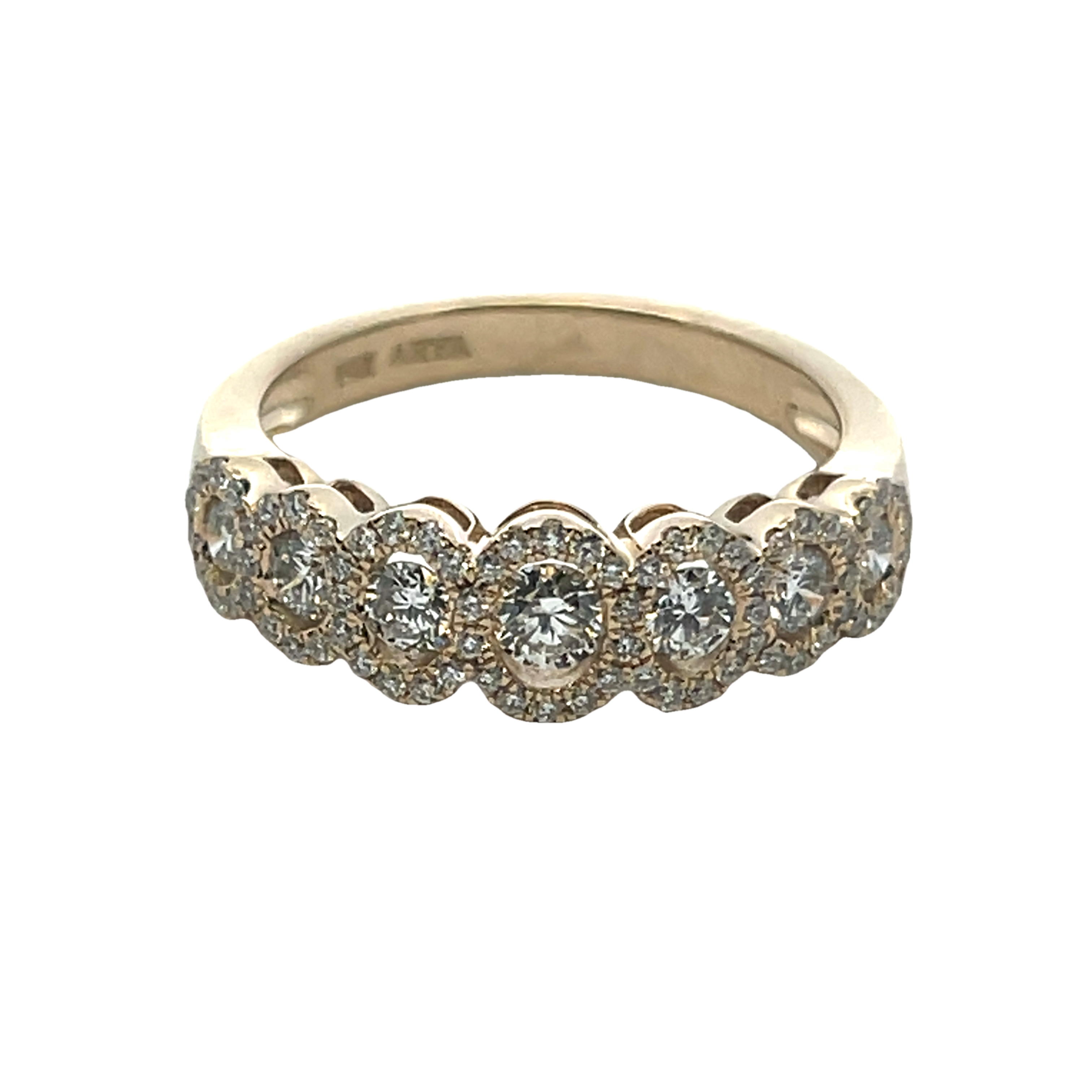 14k Yellow Gold Diamond Fashion Ring