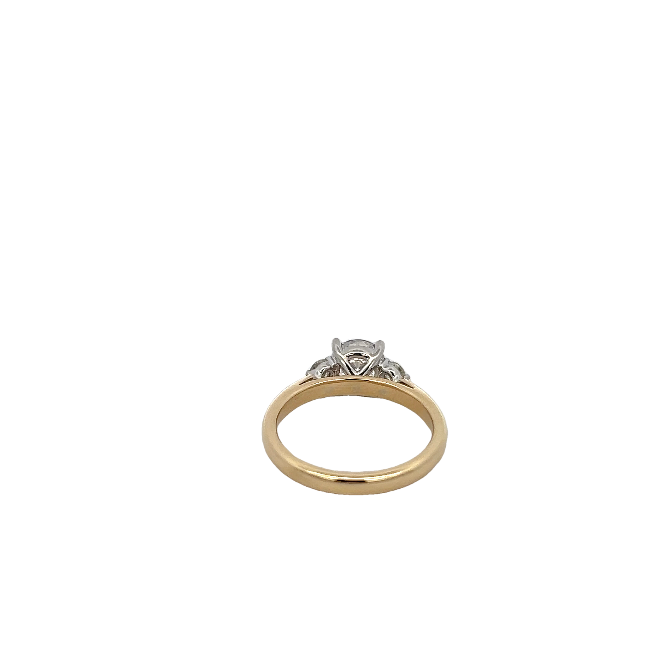 14k Yellow Gold Diamond Semi Mount Ring