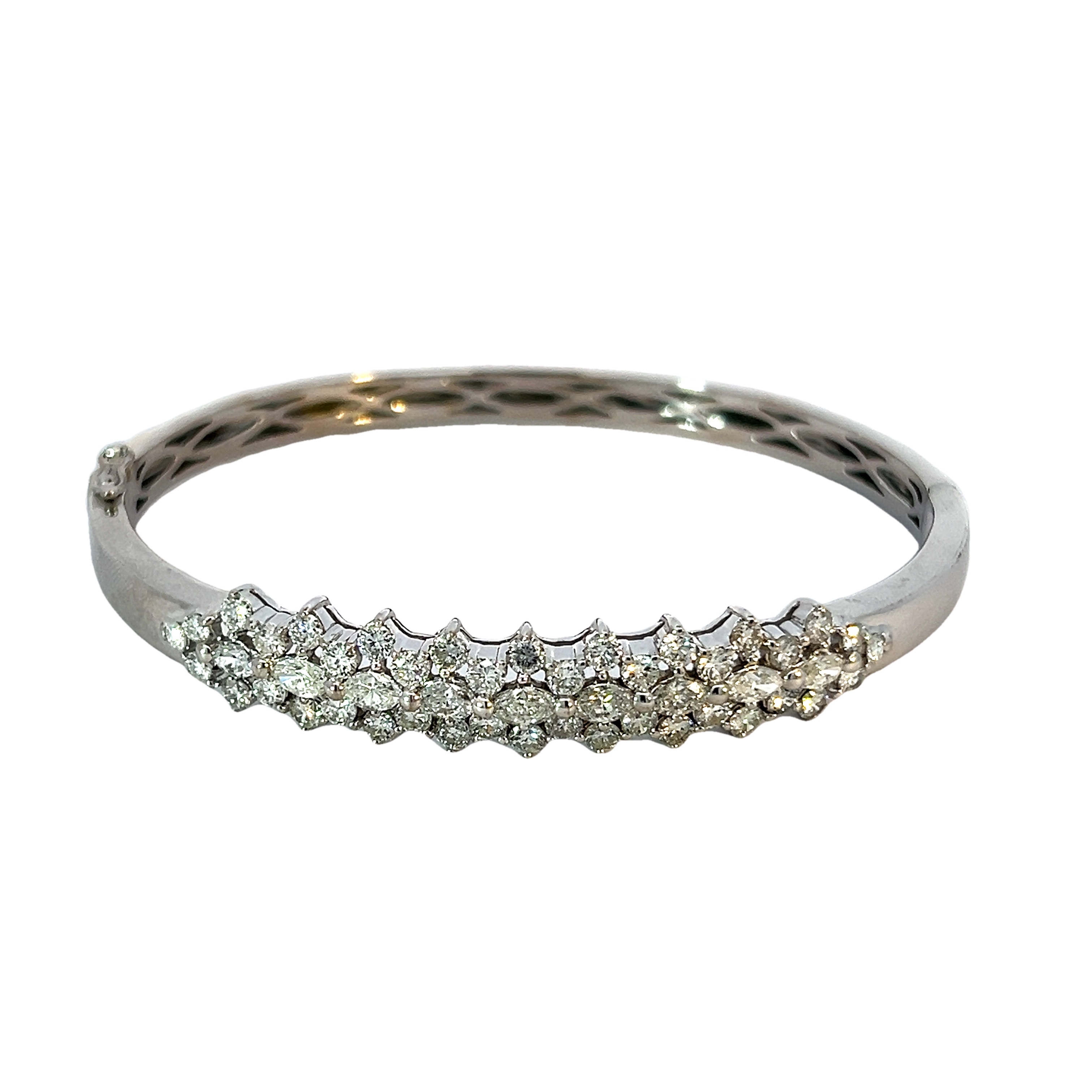 18k White Gold Bangle Bracelet