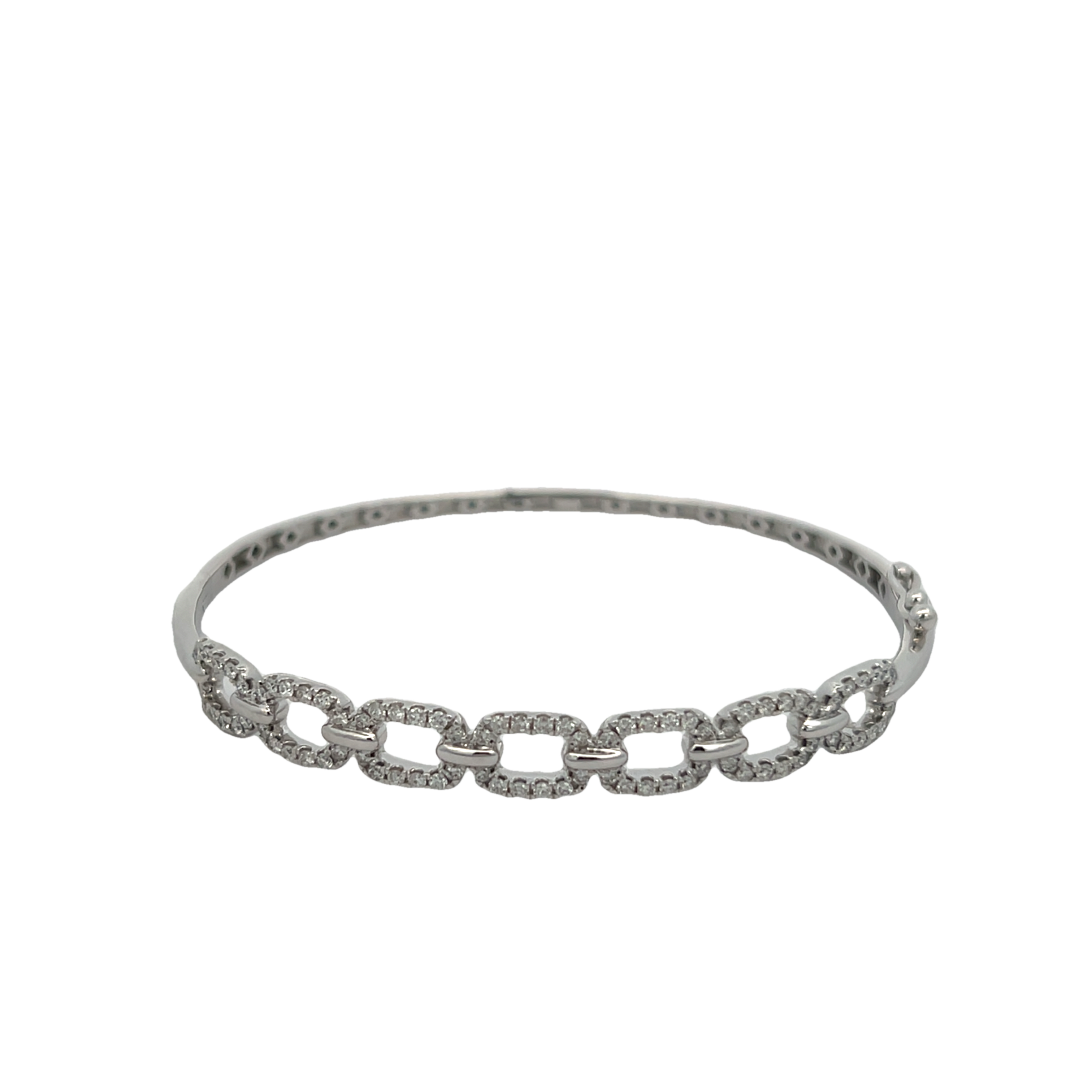 14k White Gold Diamond Bracelet