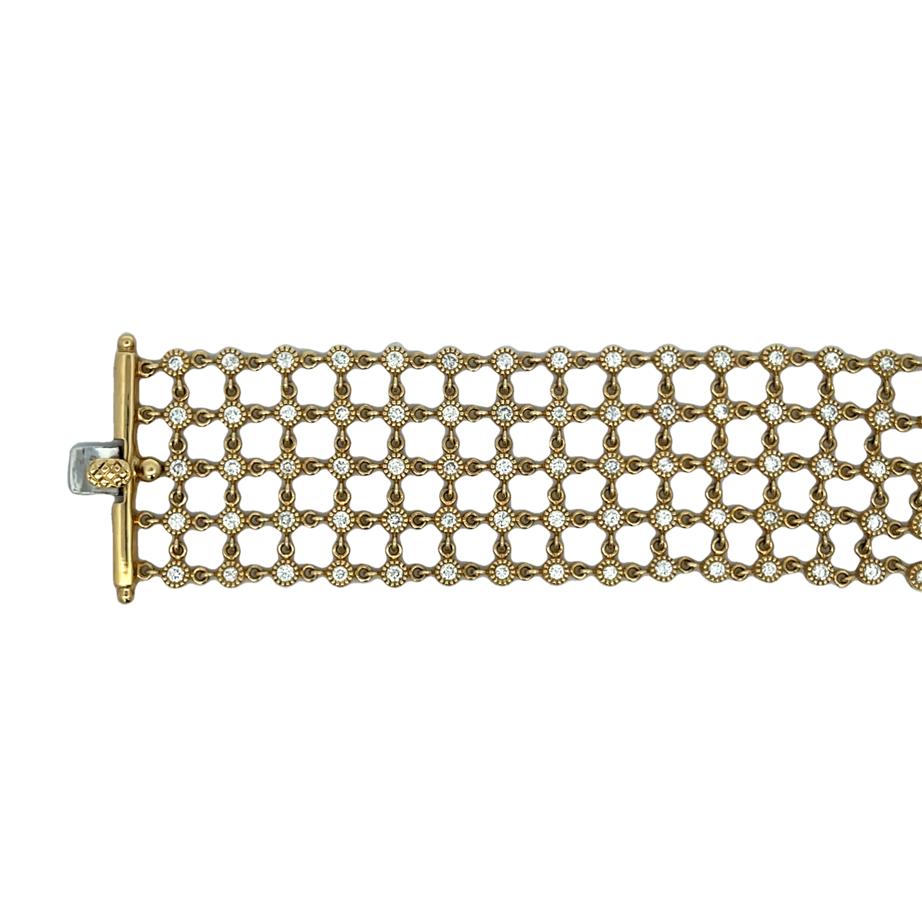 14k Yellow Gold Diamond Bracelet