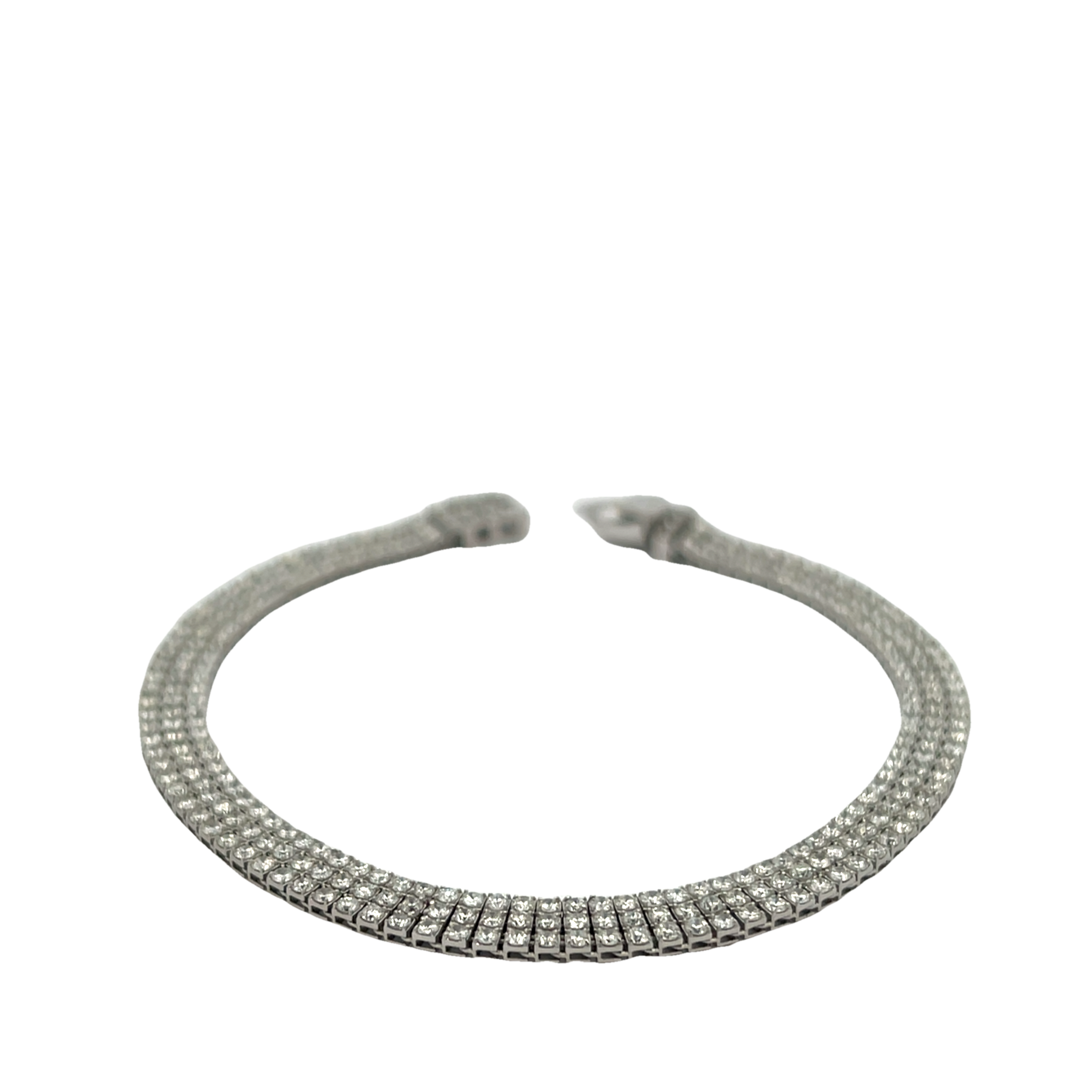 14k White Gold Diamond Bracelet