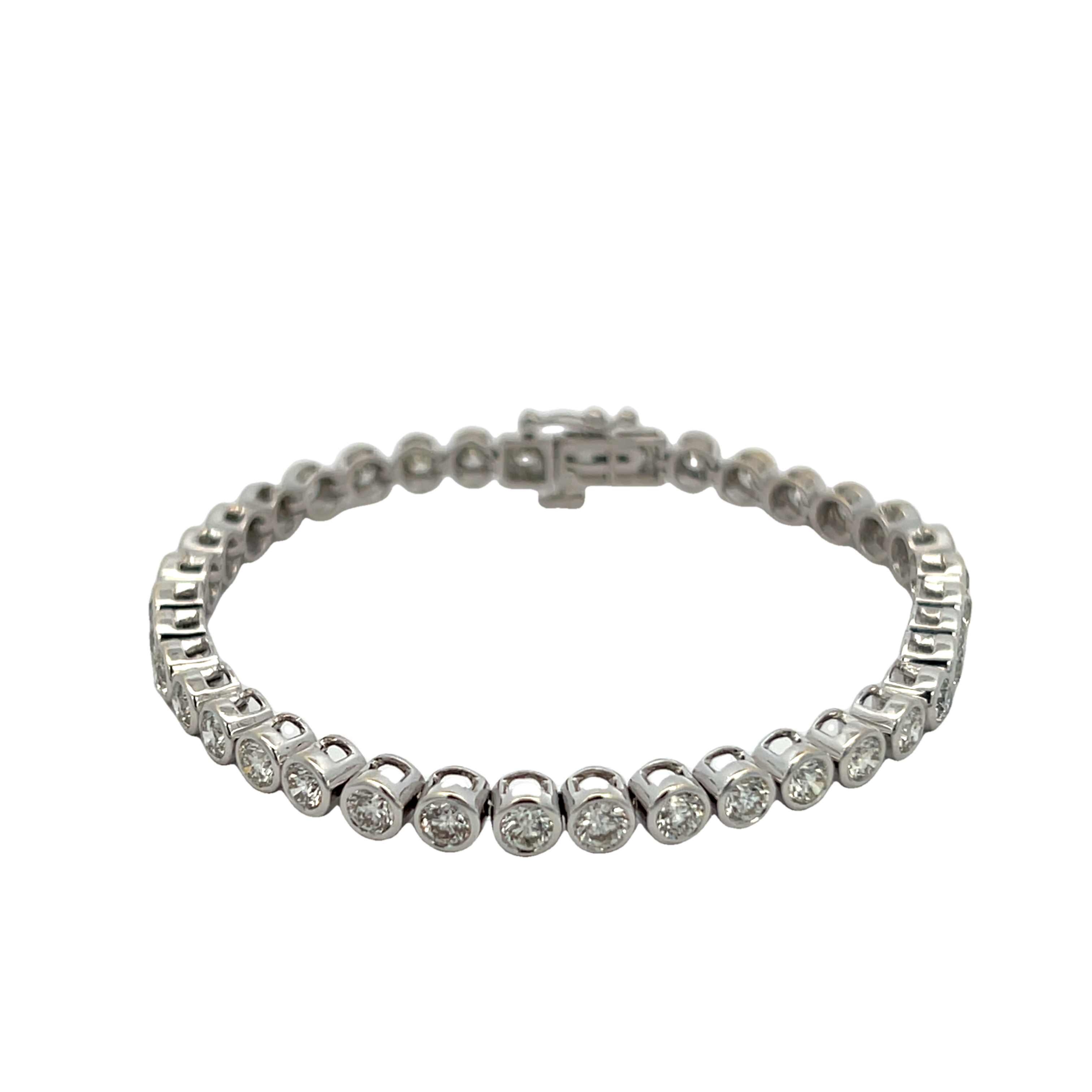 14k White Gold Diamond Bracelet