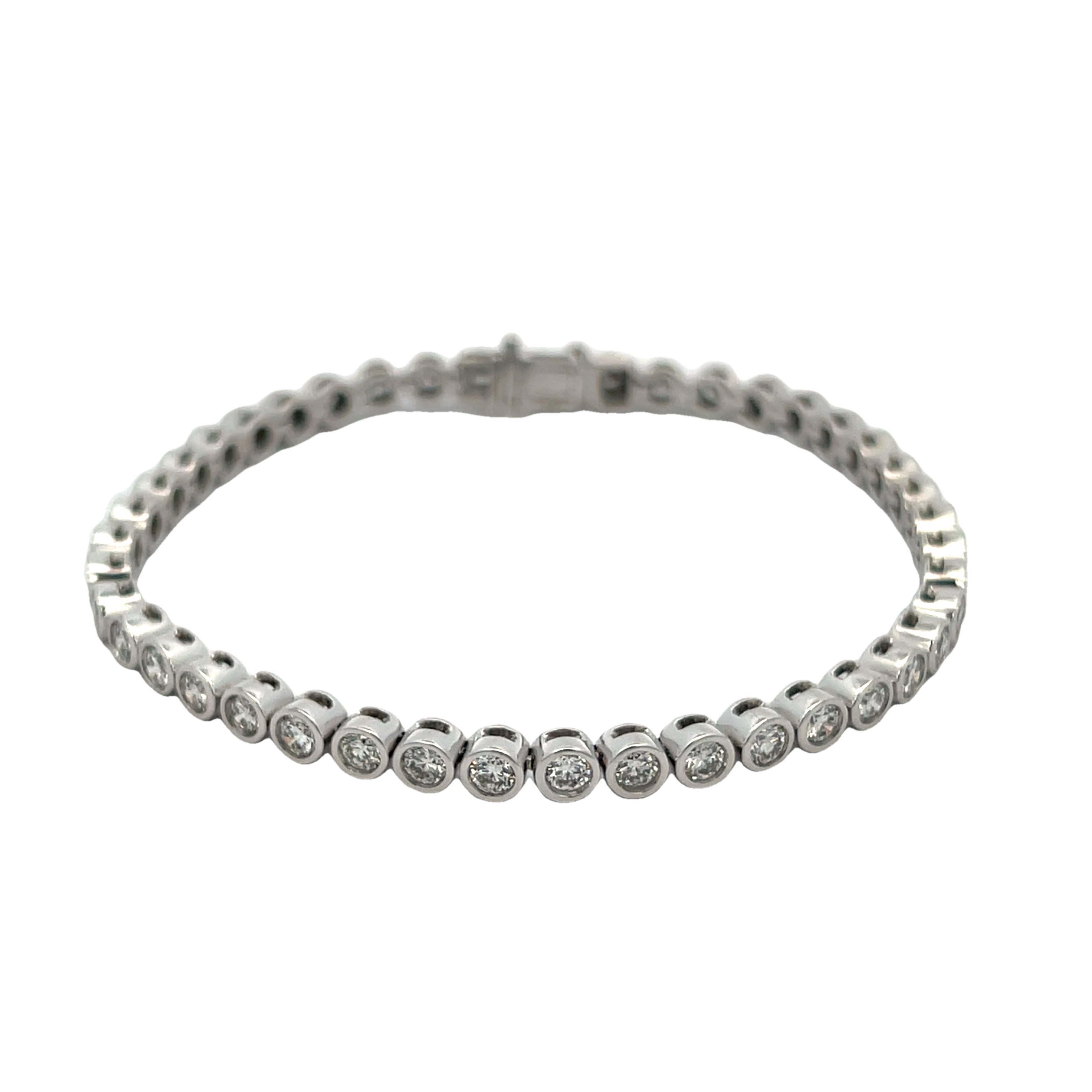 14k White Gold Diamond Bracelet