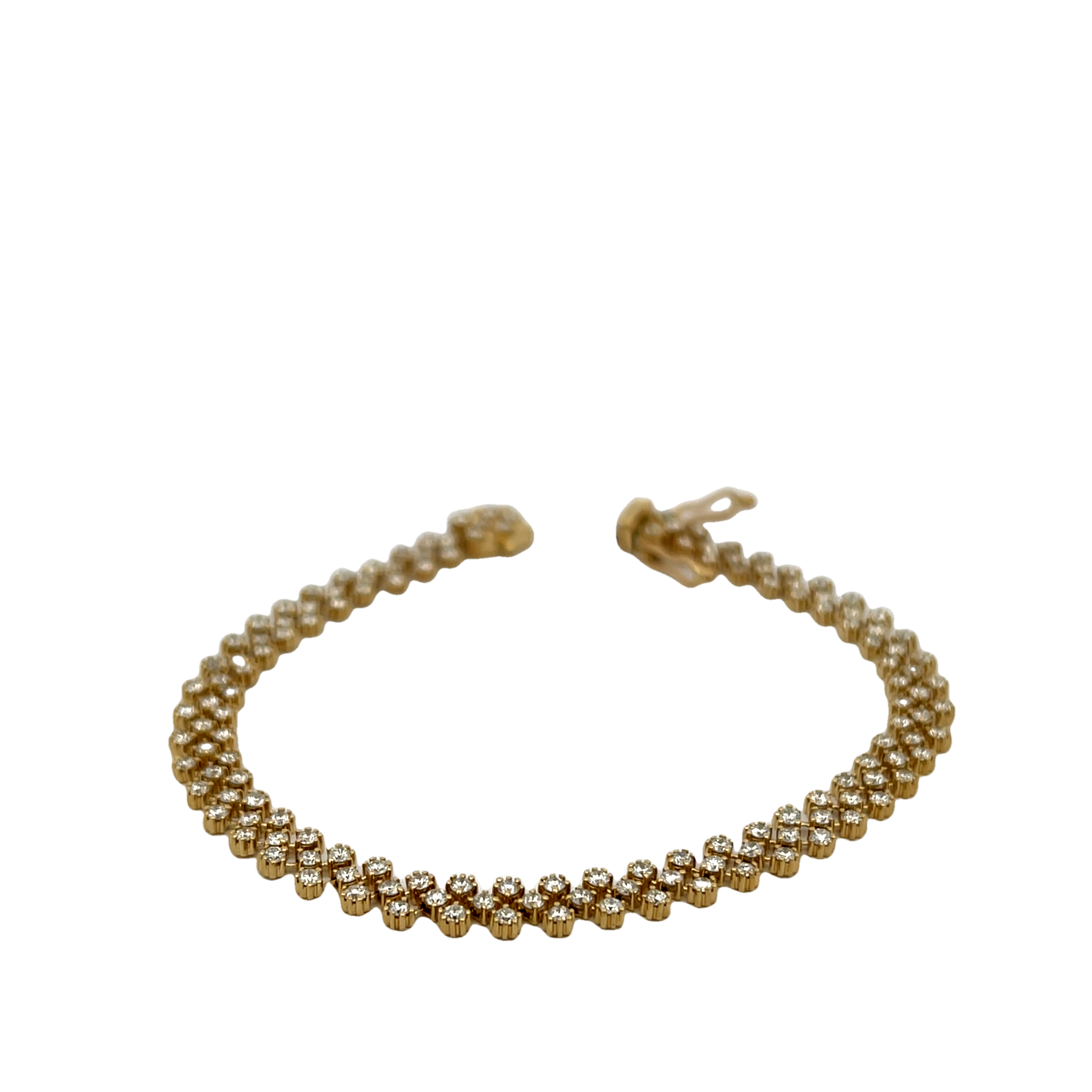 14k Yellow Gold Diamond Bracelet