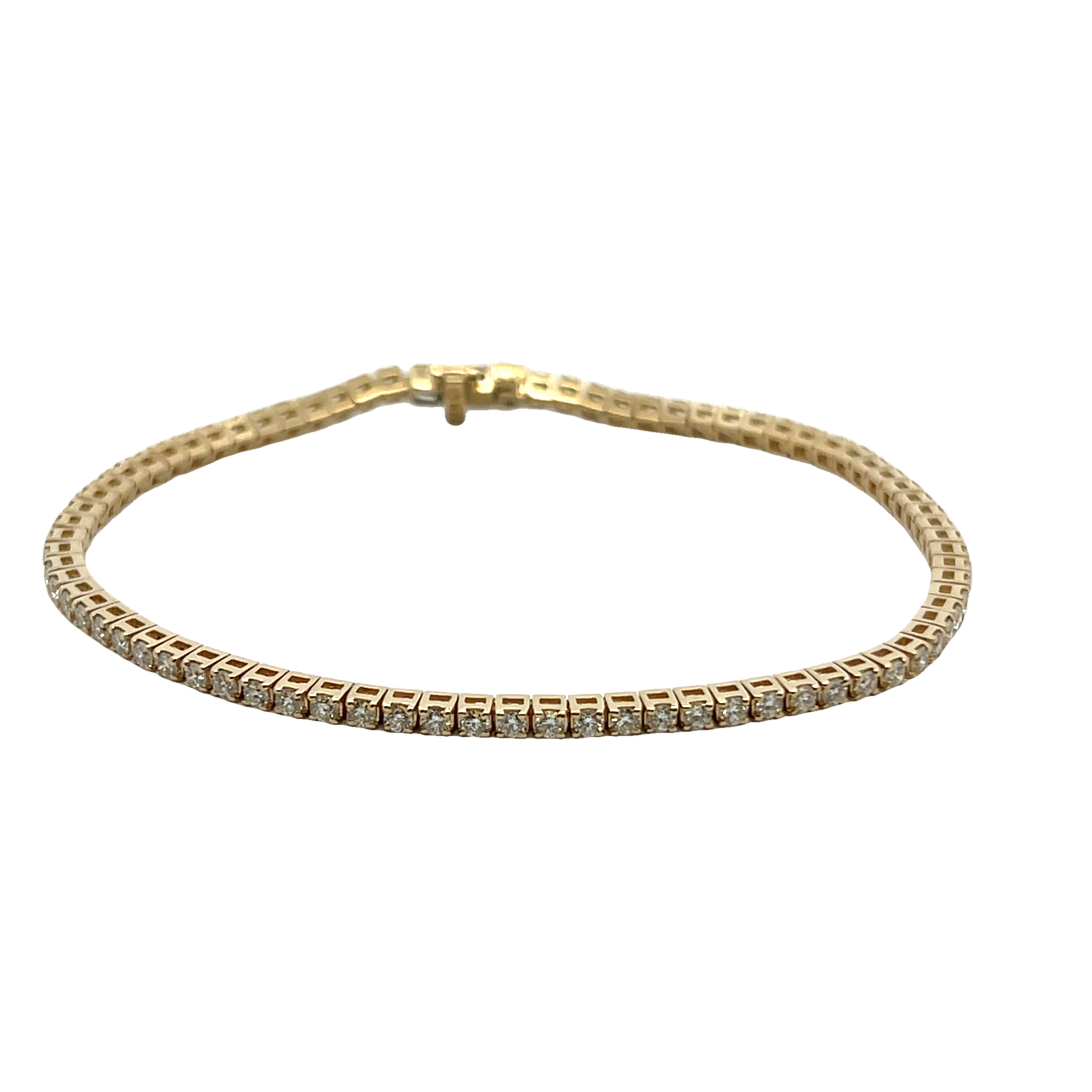 14k Yellow Gold Diamond Bracelet