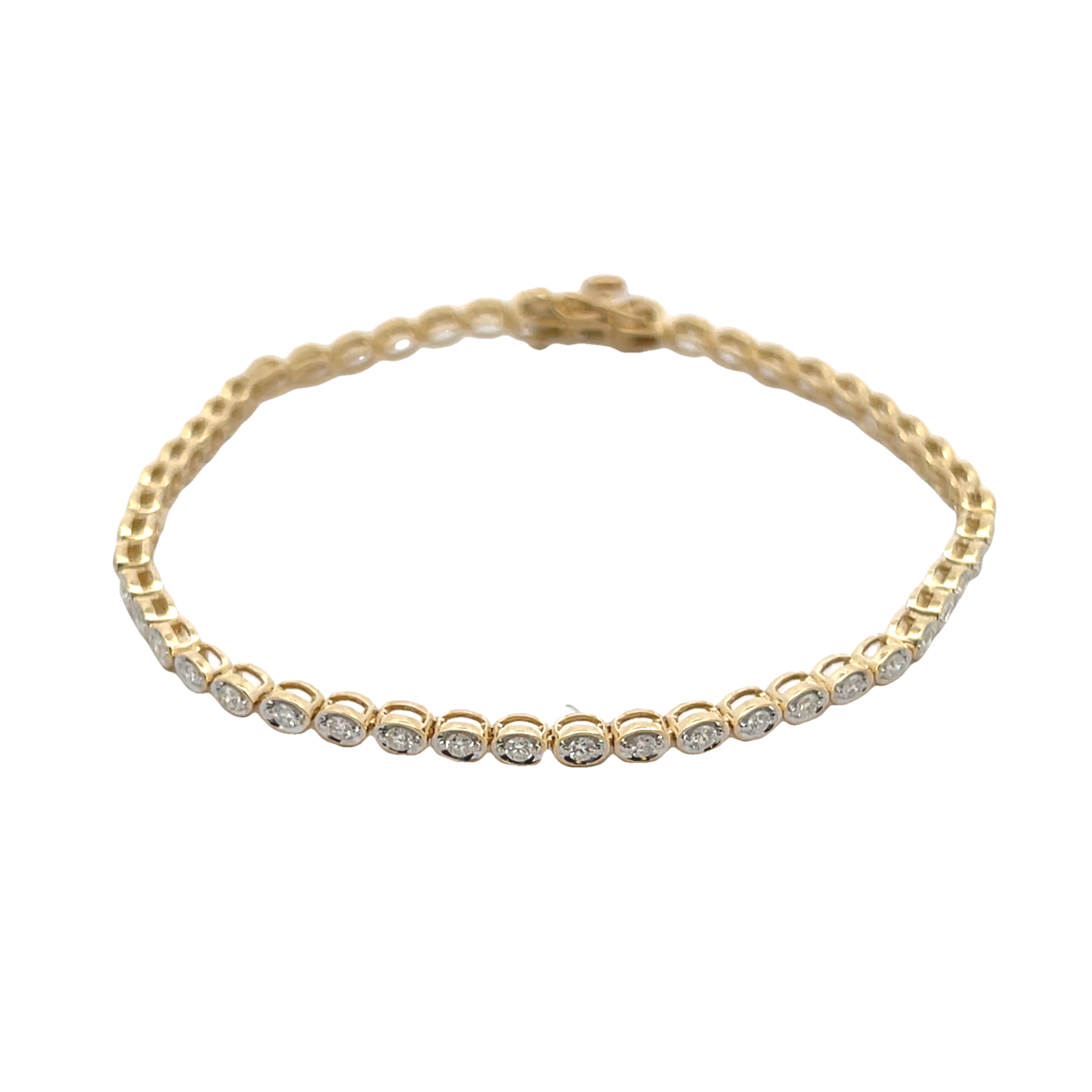 14k Yellow Gold Diamond Bracelet