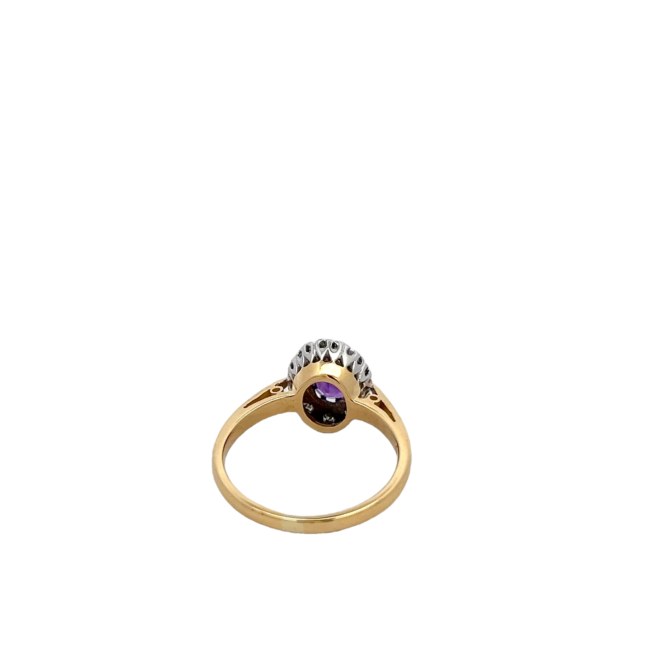 18k Yellow Gold Sapphire Ring