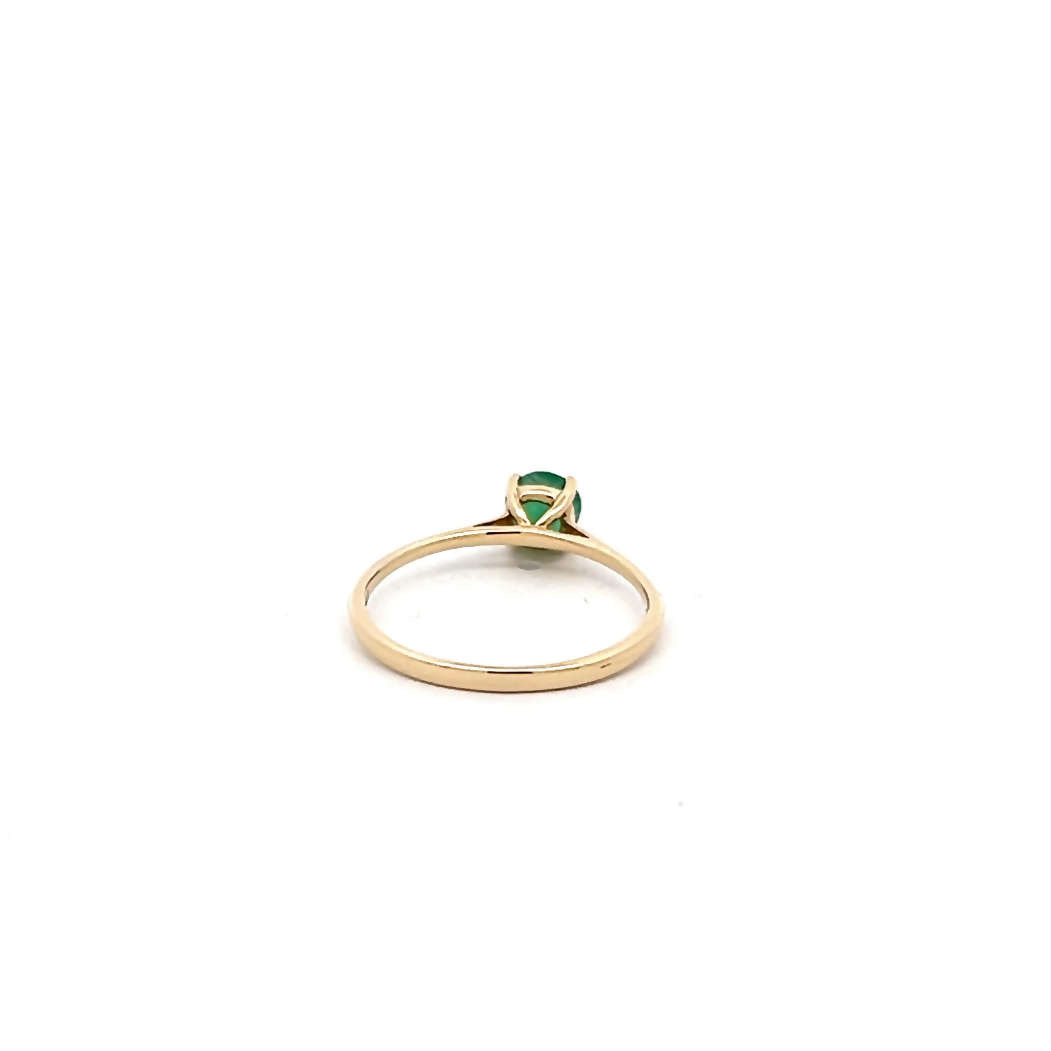 14k Yellow Gold Emerald Ring