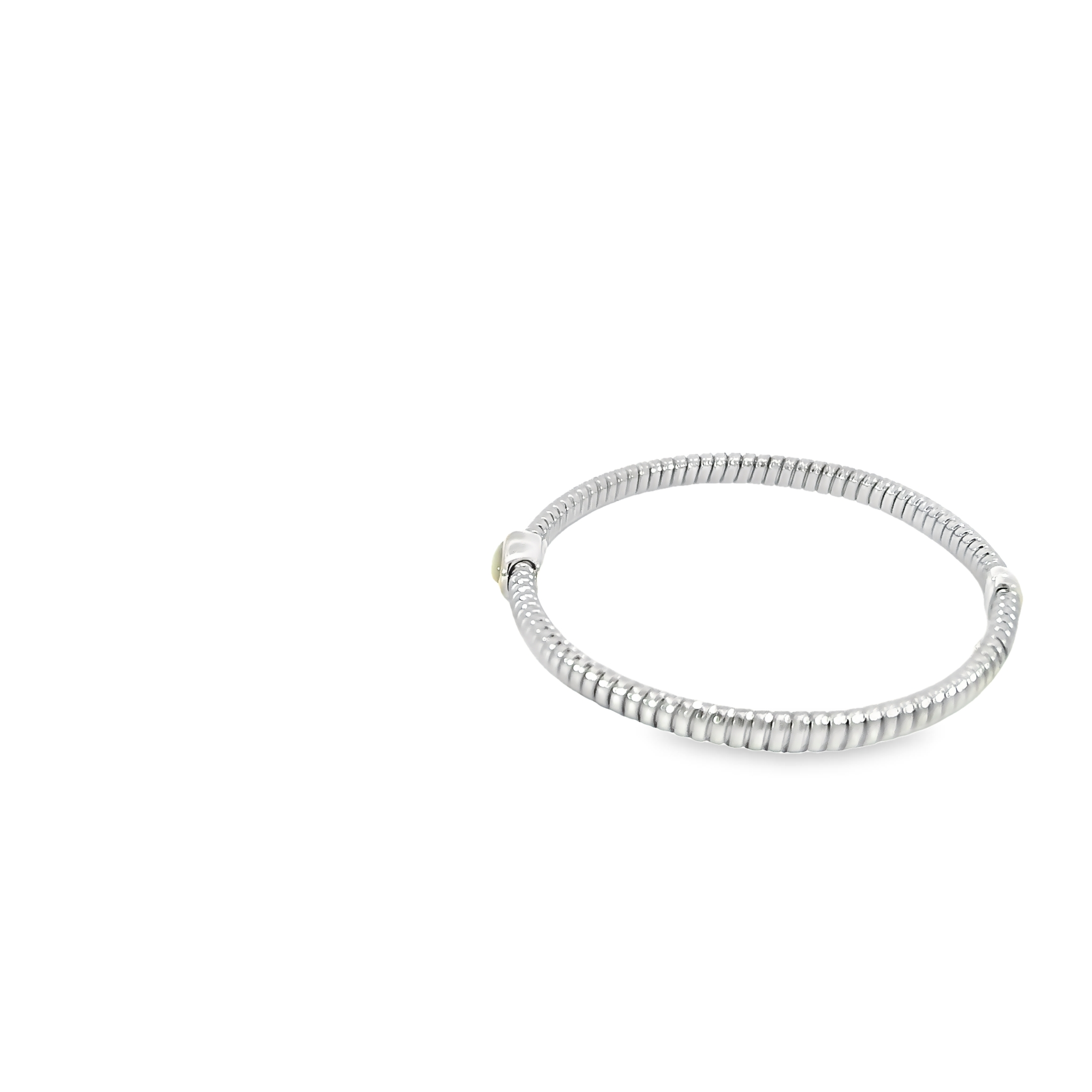 Stainless Mother Of Pearl Bangle Bracelet