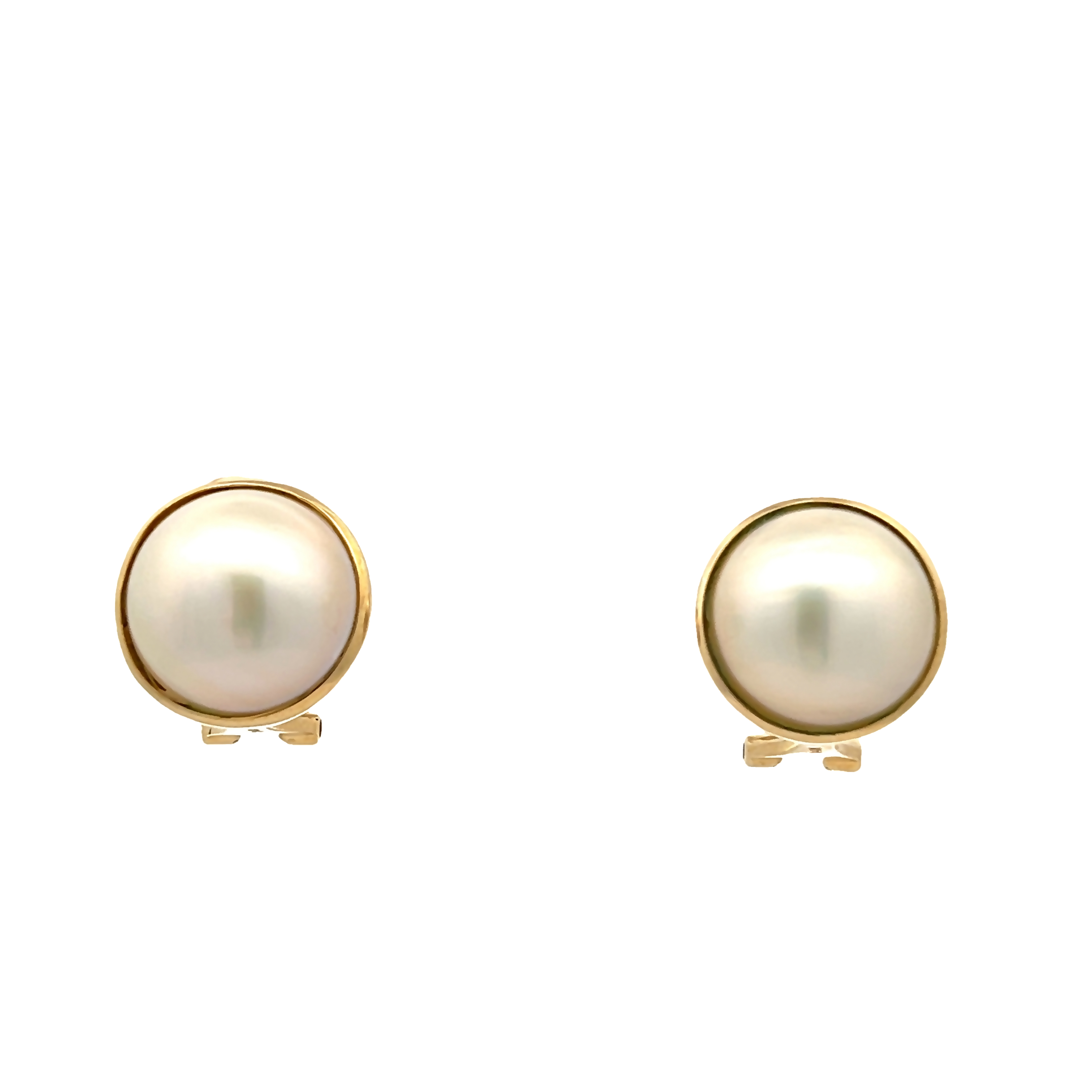 14k Pearl Clip On Earrings
